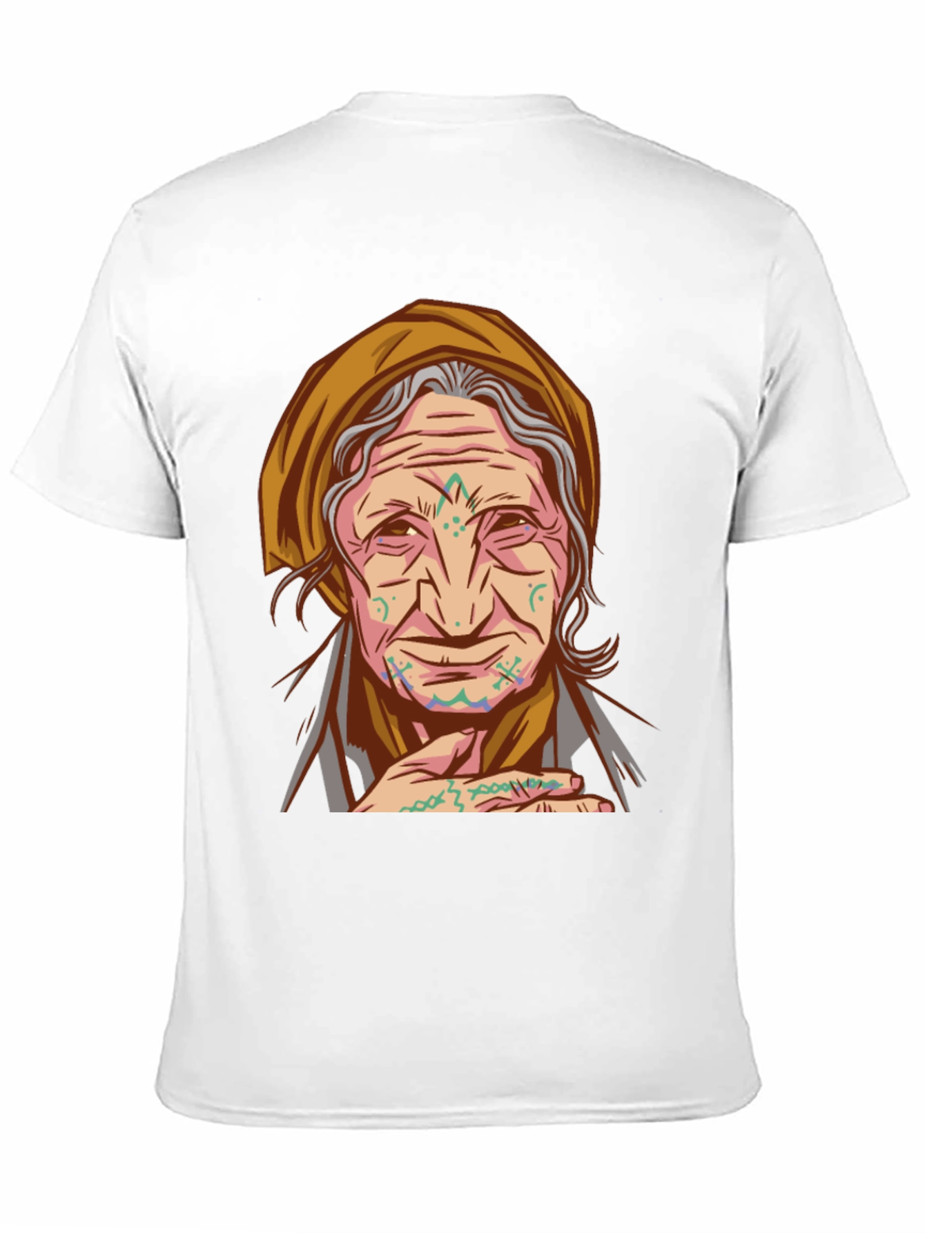 Tribal Tattoo Granny Graphic Tee - Unique Design - 11