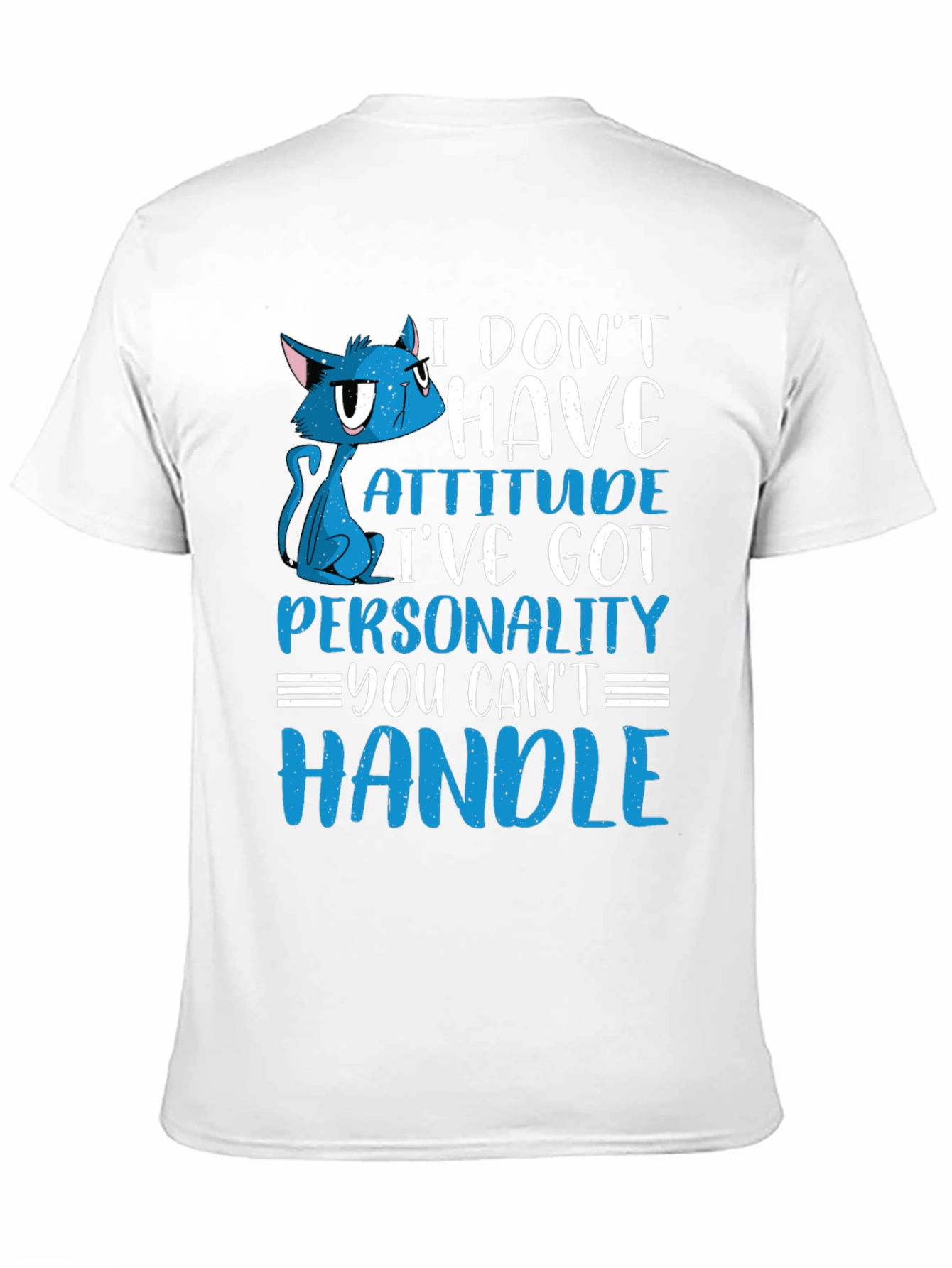 Black Attitude Cat Graphic Tee view 11