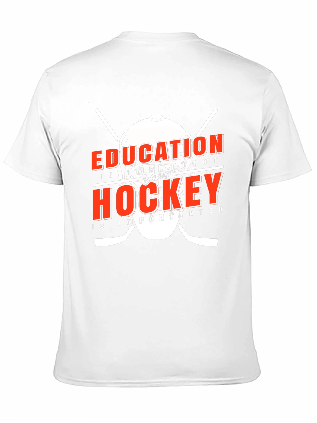 Black Education But Hockey T-Shirt view 11