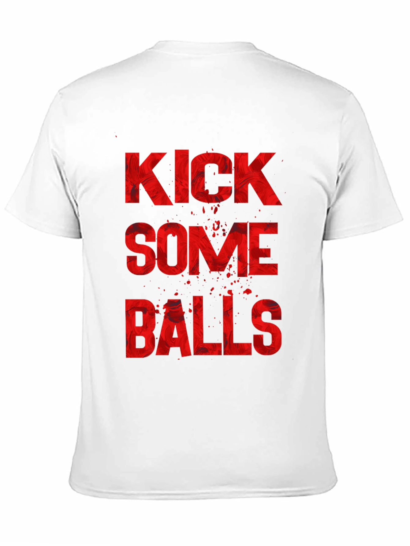 Black Kick Some Balls Graphic T-Shirt view 11