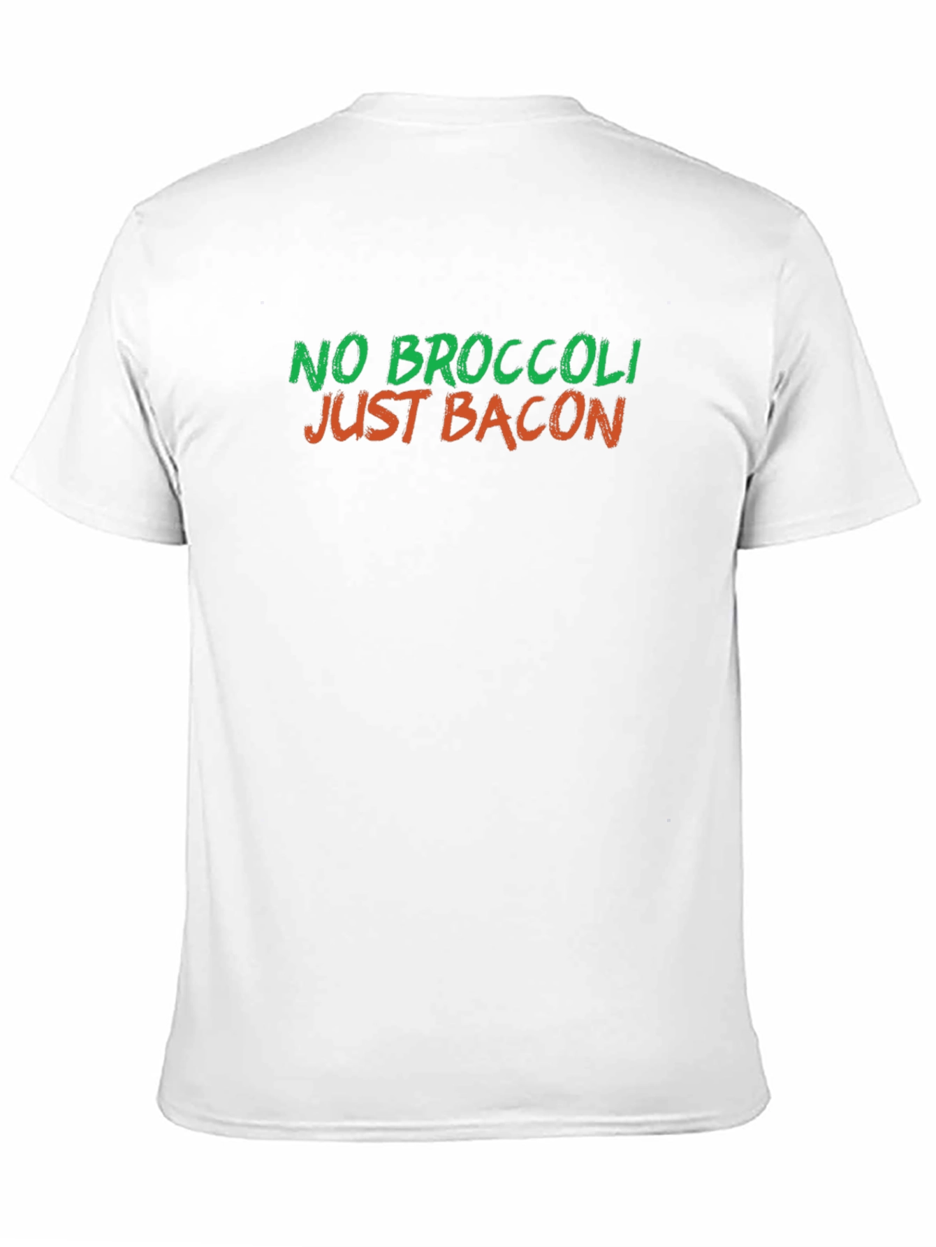Black No Broccoli Just Bacon Graphic T-Shirt view 11