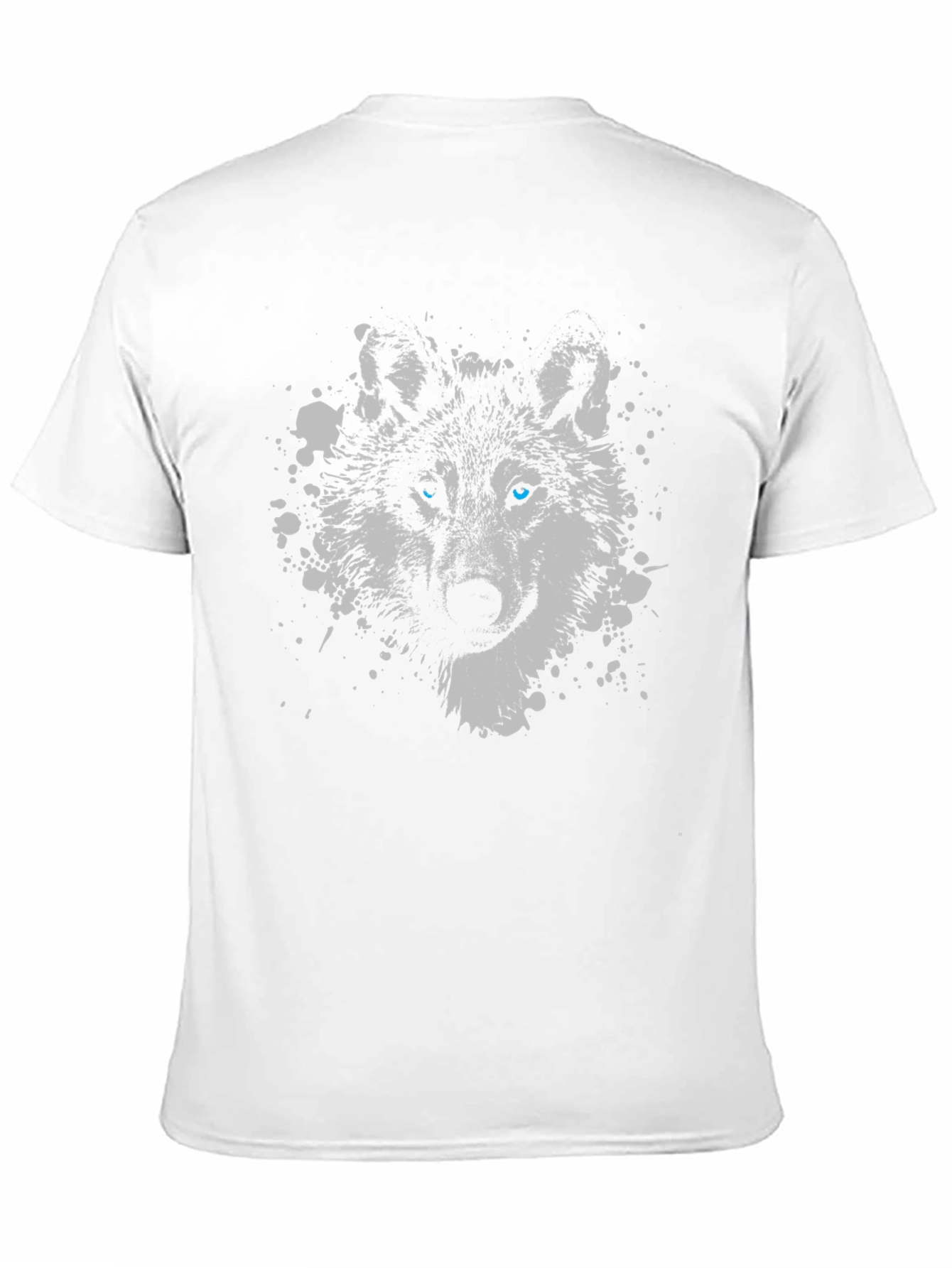 Black Wolf Graphic T-Shirt - Black Crew Neck Tee view 11