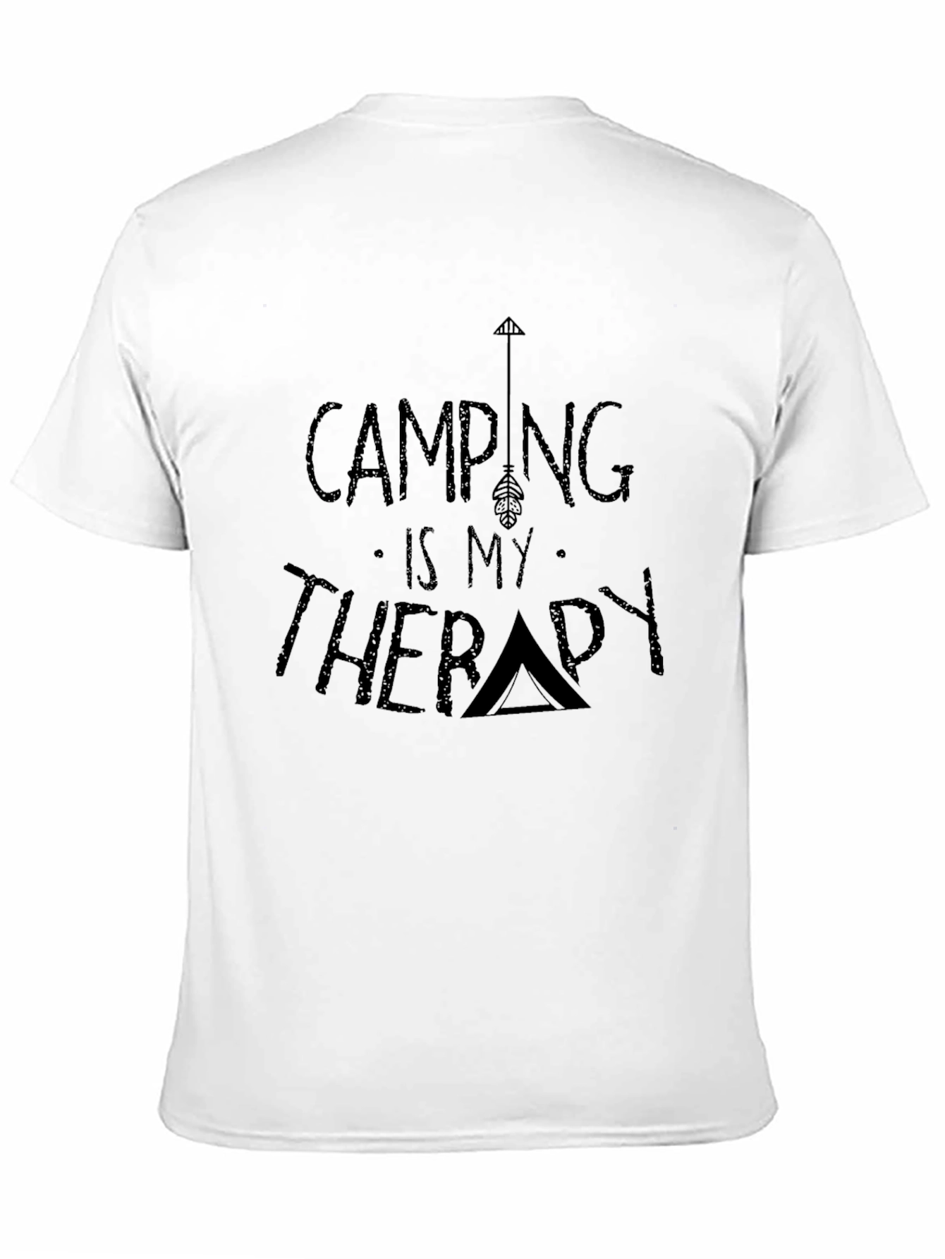 Black Camping is My Therapy Graphic T-Shirt view 11