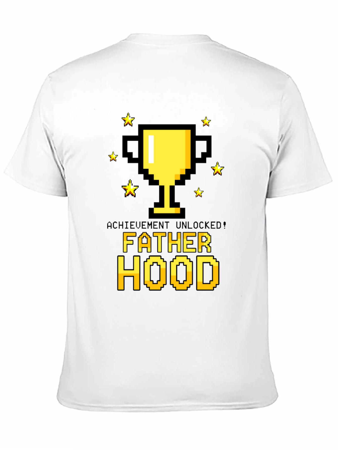 Black Achievement Unlocked Fatherhood T-Shirt view 11