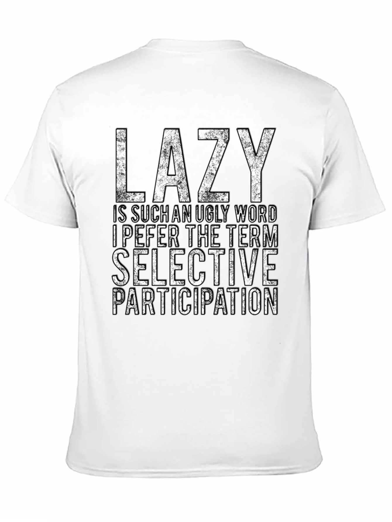 Black Lazy Funny Graphic Novelty T-Shirt view 11