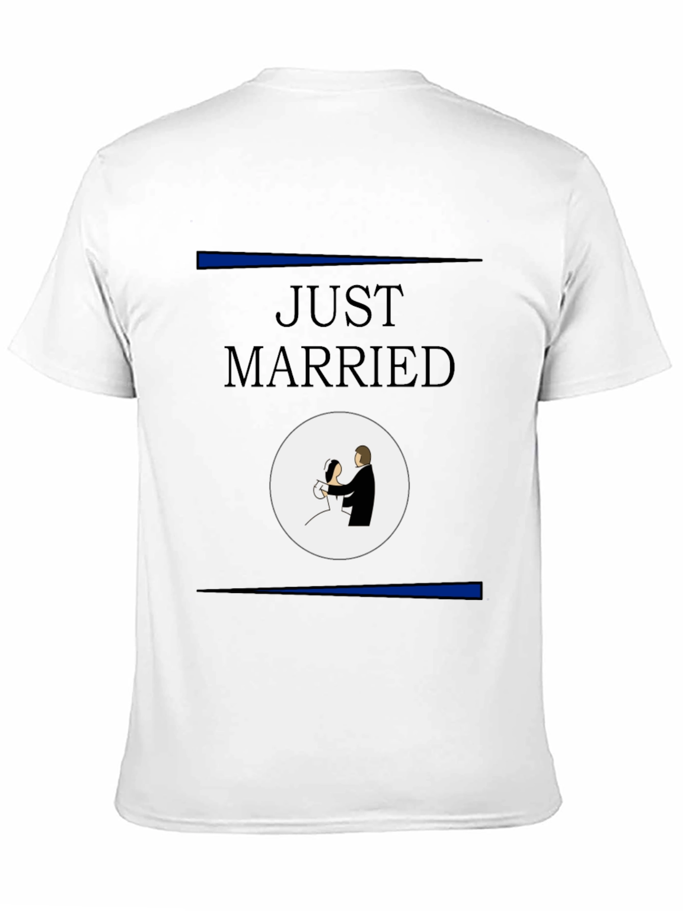 Black Just Married T-Shirt view 11