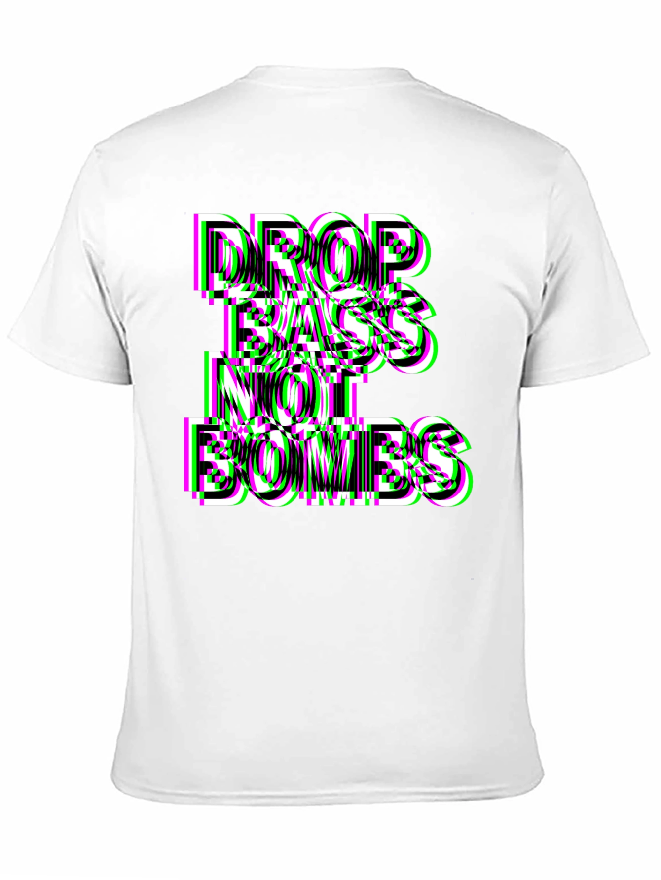 Black Drop Bass Not Bombs Graphic Tee view 11