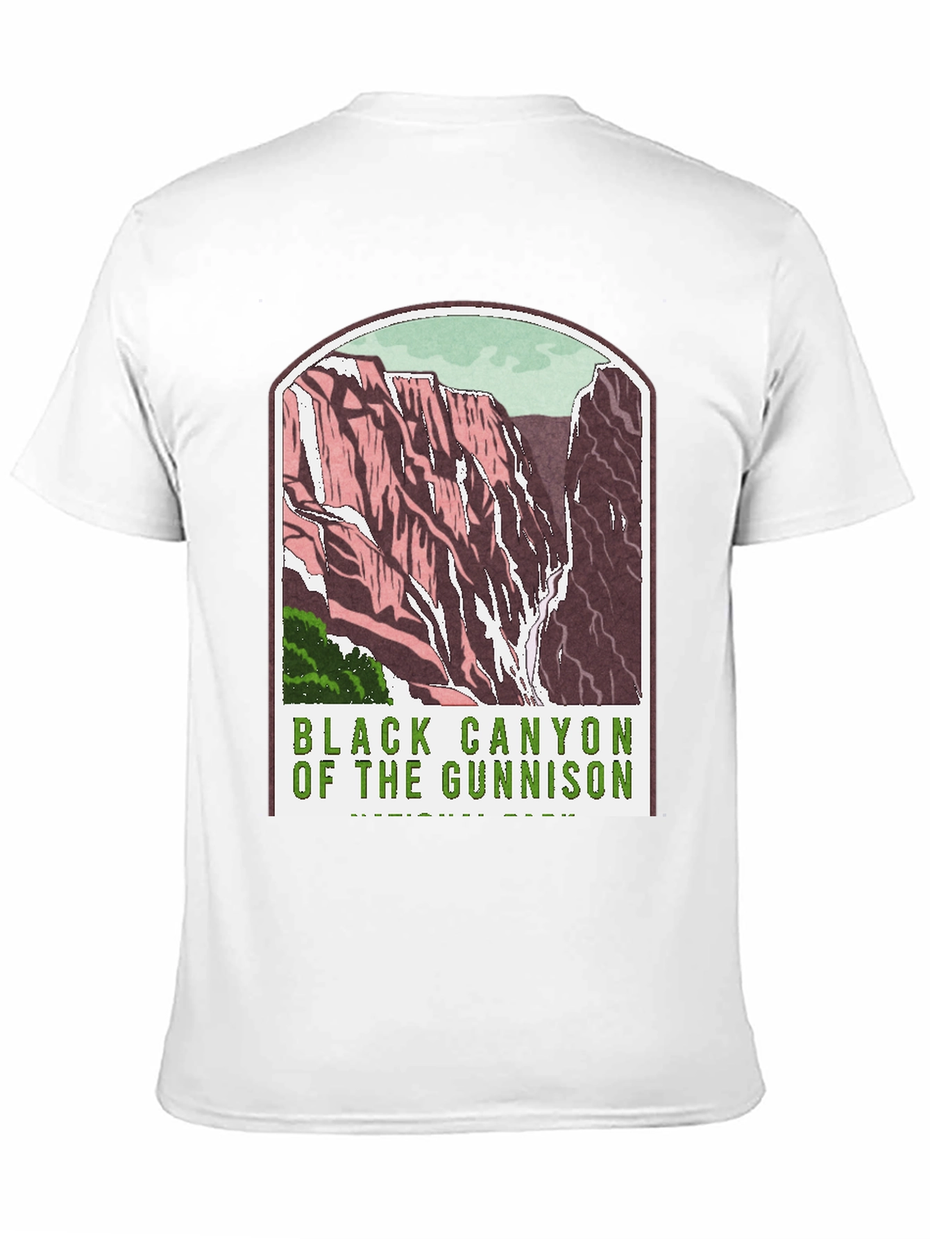 Black Black Canyon of the Gunnison T-Shirt view 11