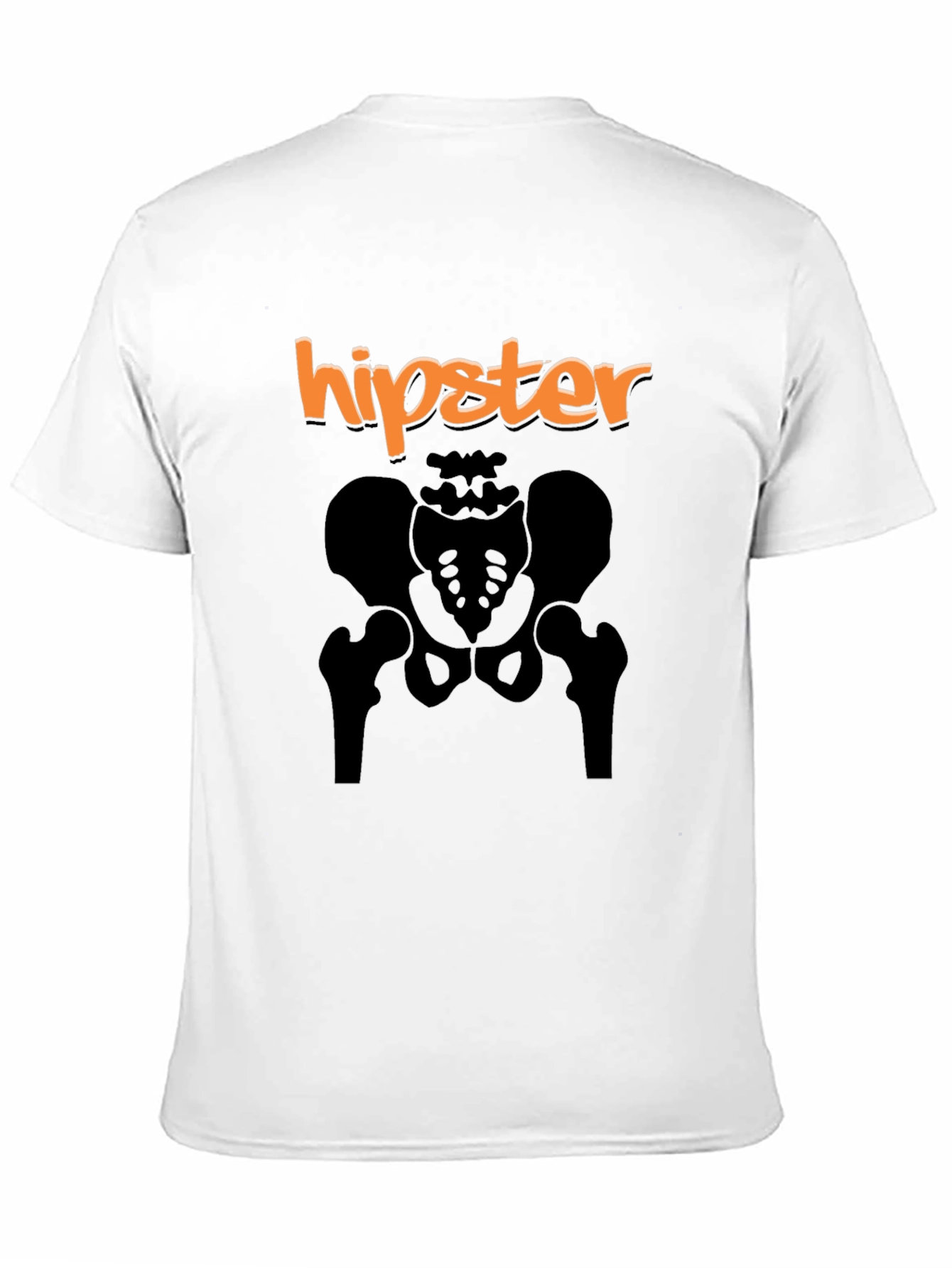 Black Hipster Skeleton T-Shirt - Black Graphic Tee view 11