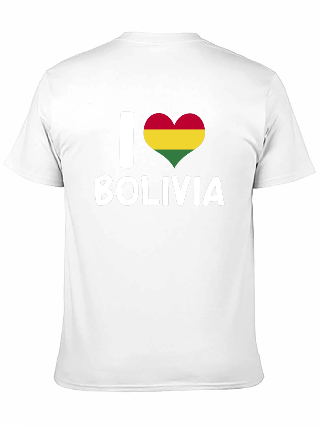 I Love Bolivia T-Shirt - Heart Flag Graphic Tee - 11