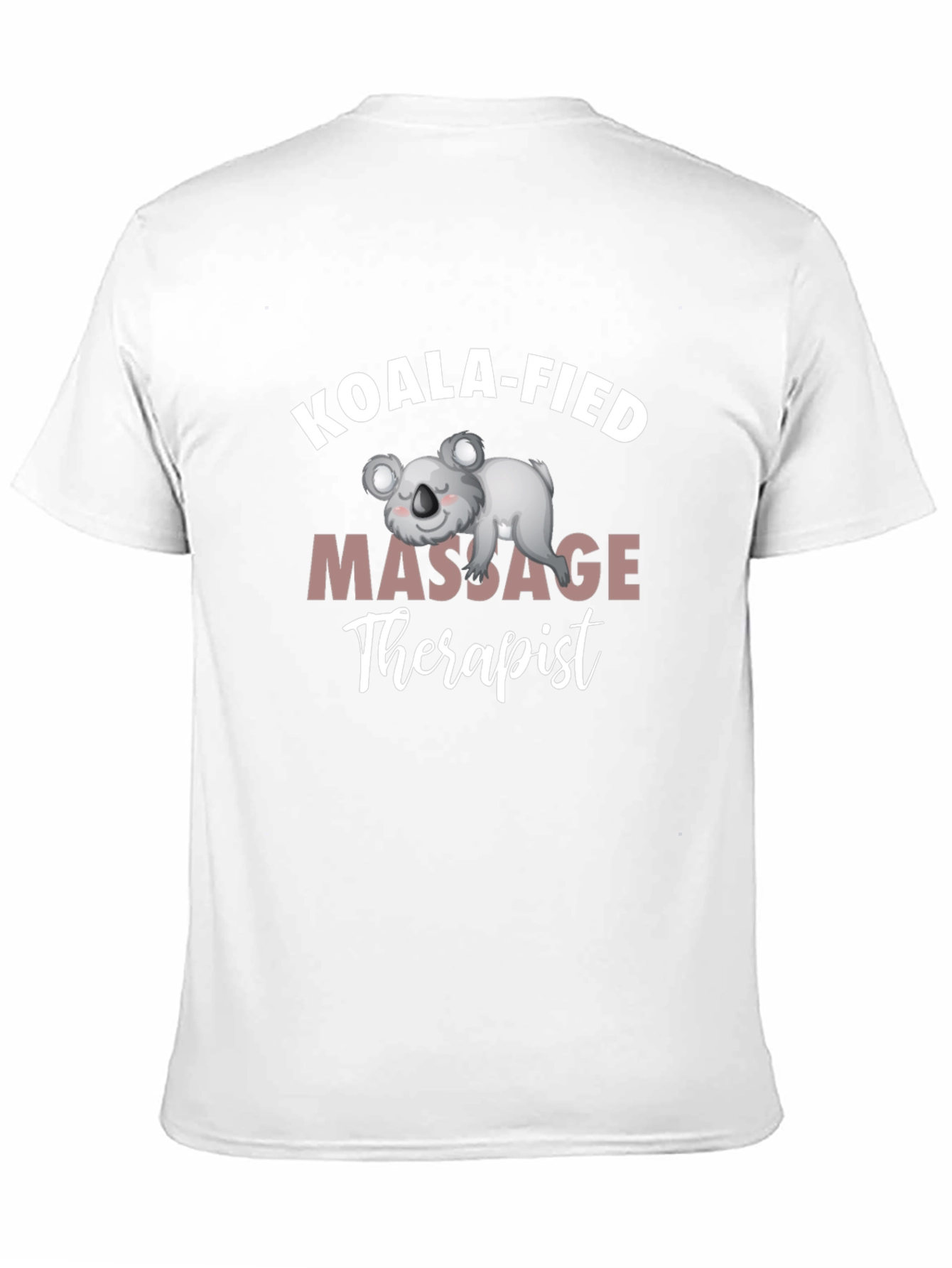 Black Koala-fied Massage Therapist Graphic Tee view 11