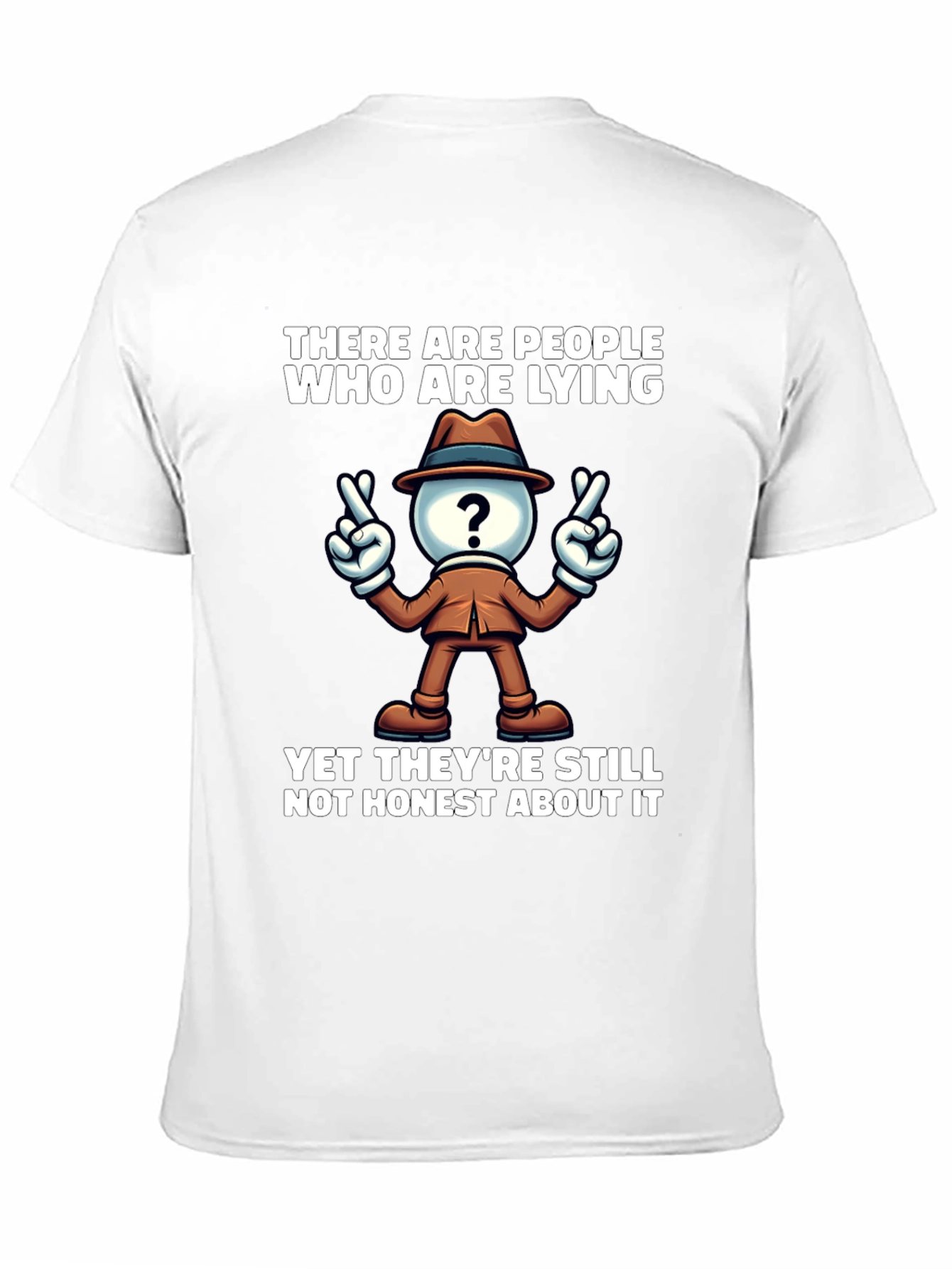 Black Lying People Graphic T-Shirt - Mens view 11