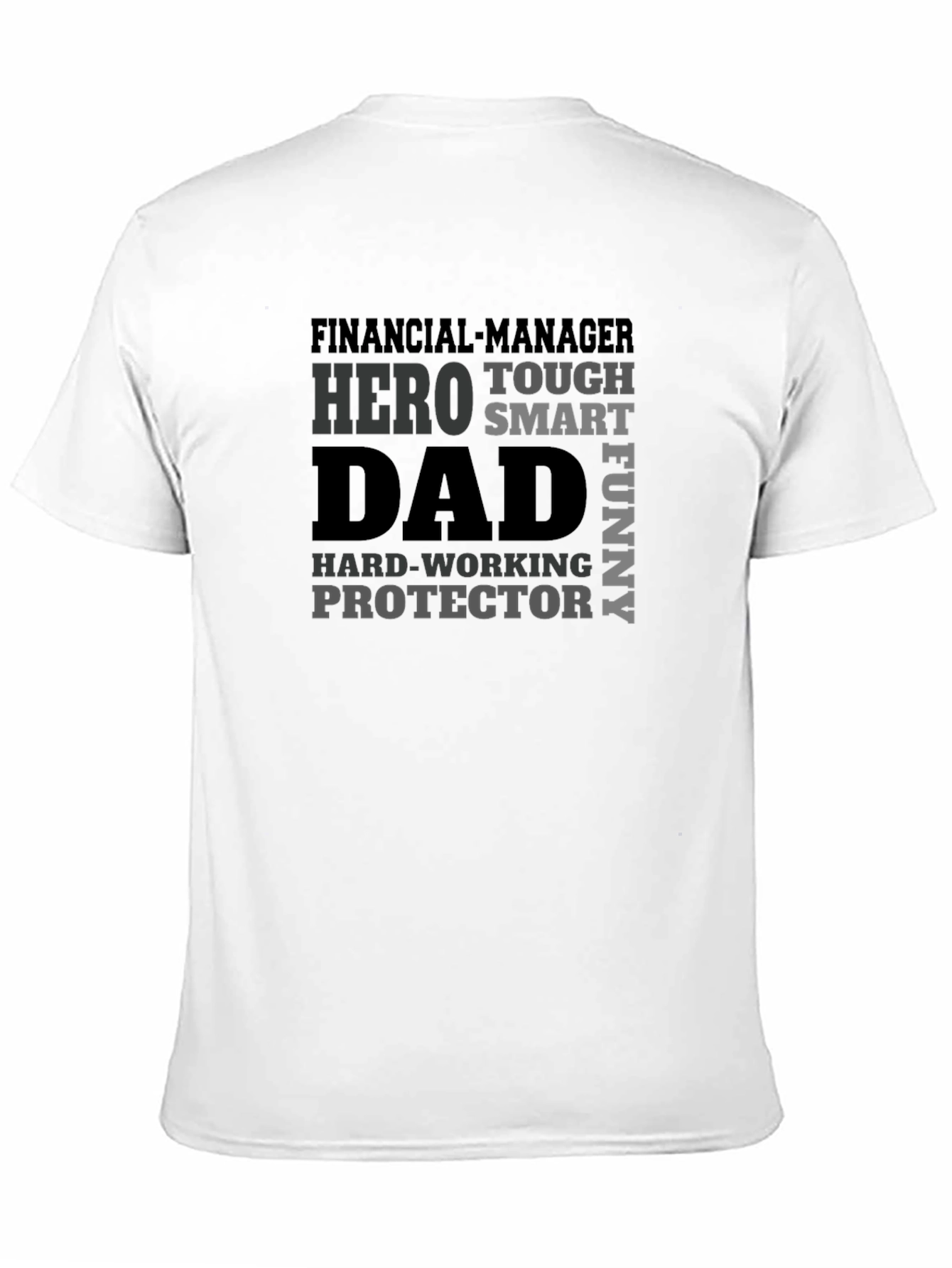 Black Dad Hero Graphic Tee - Financial Manager T-Shirt view 11