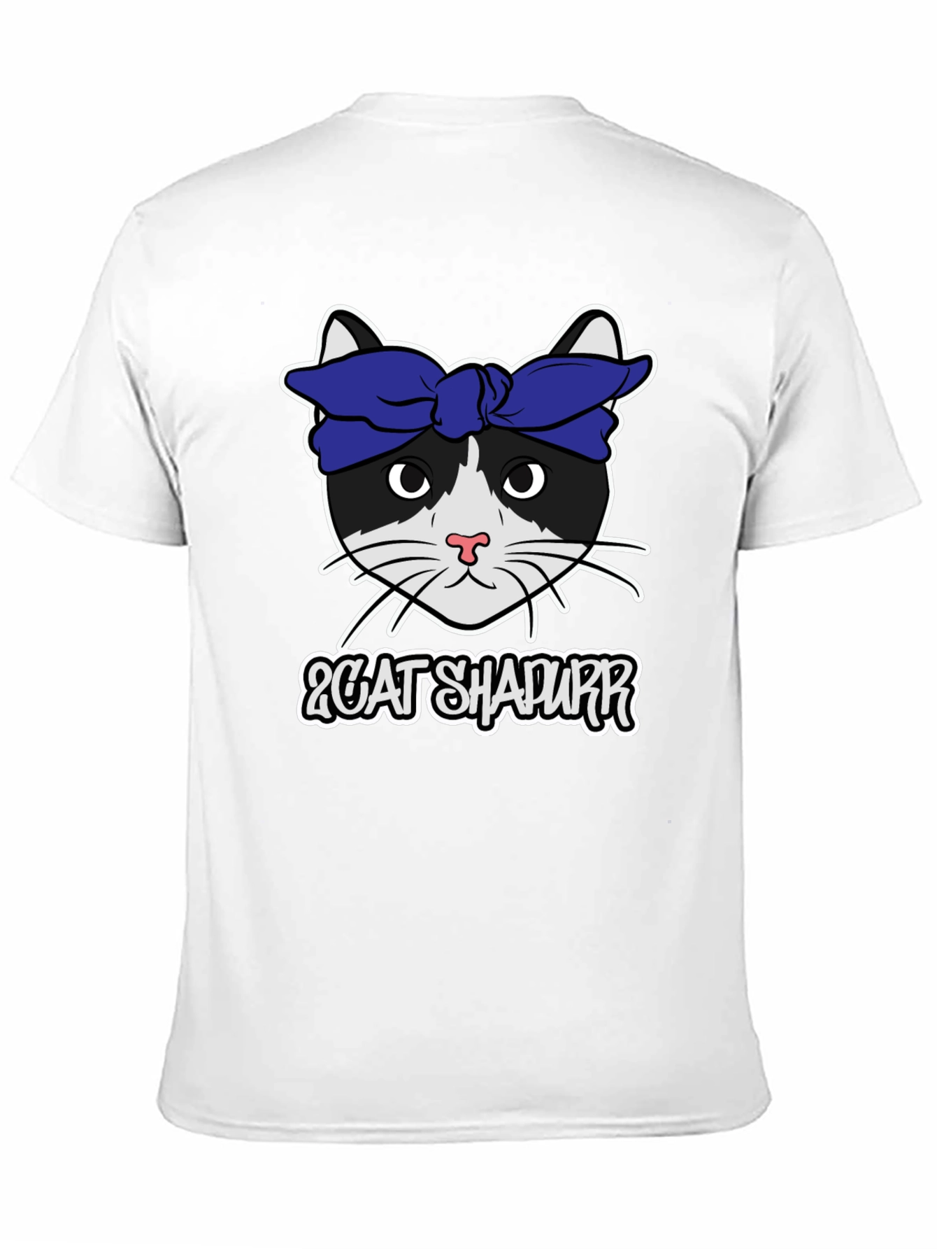 Black Cat Shapurr T-Shirt view 11