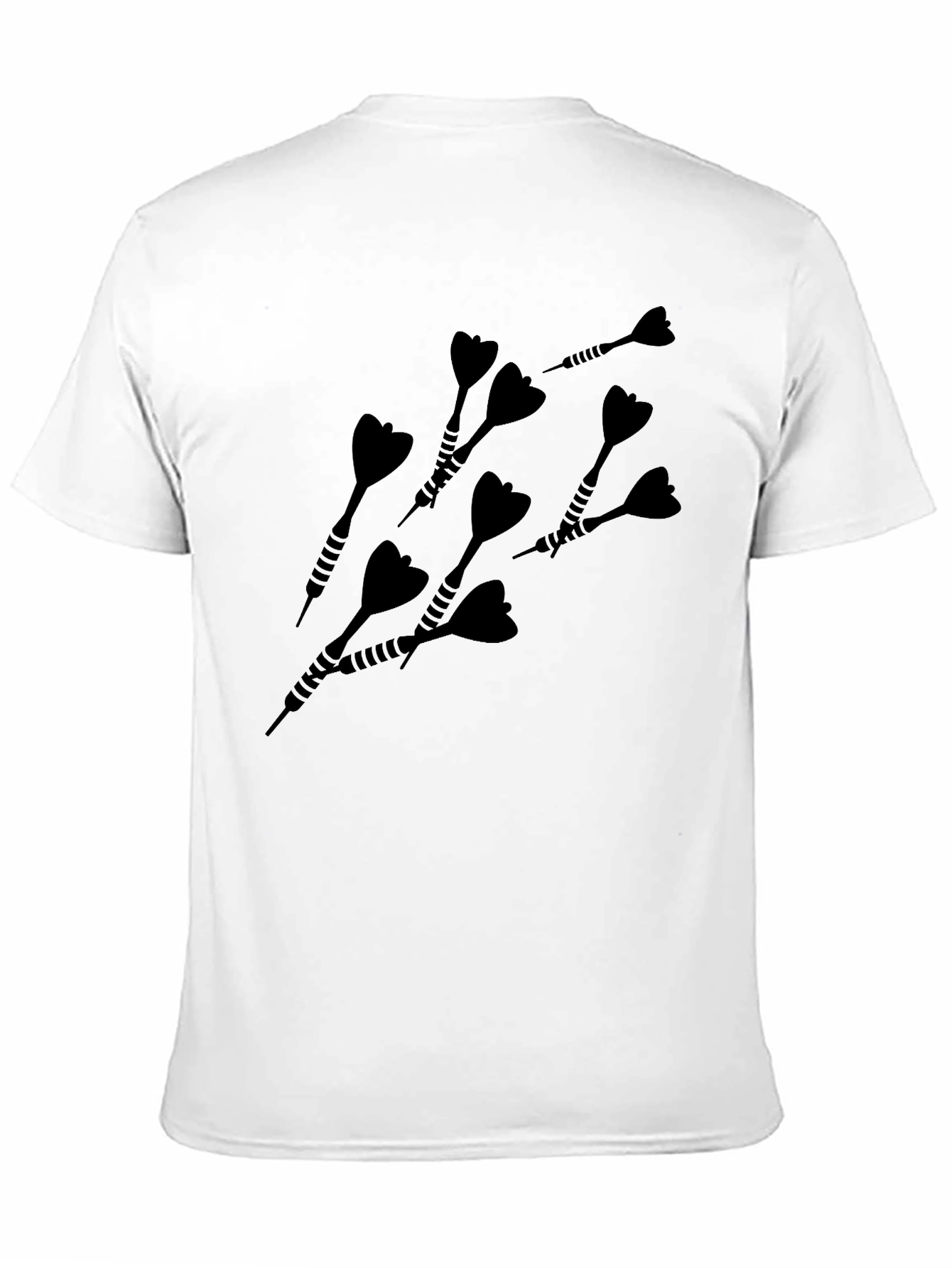 Black Dart Graphic Tee - Black Casual T-Shirt view 11