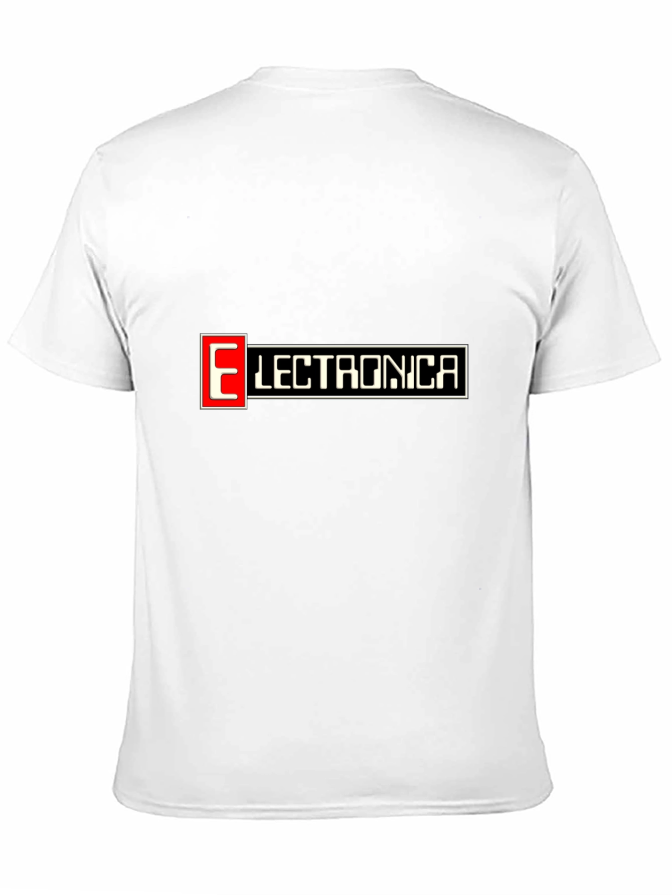 Black Electronica Black Graphic T-Shirt view 11