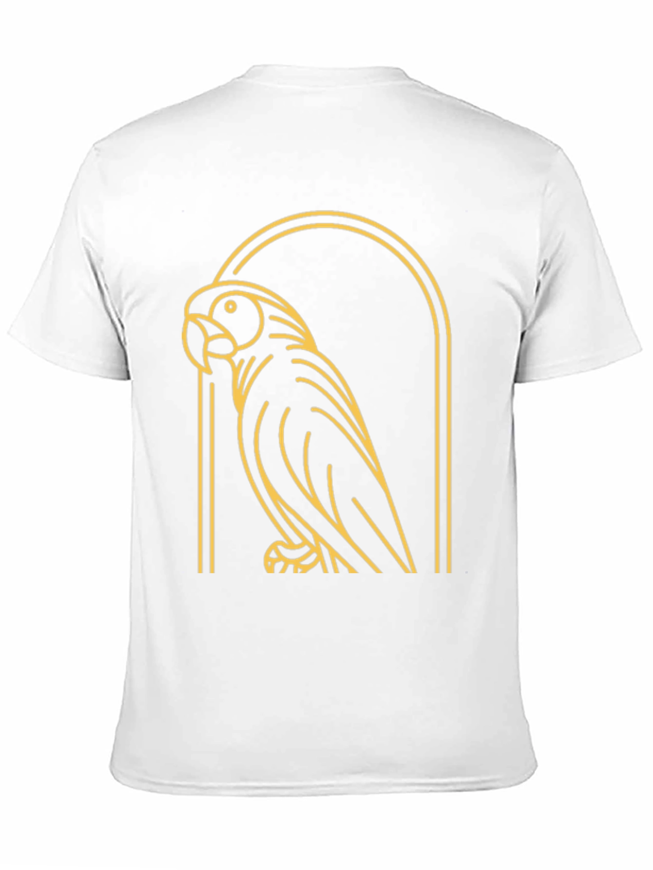 Black Parrot Graphic Tee - Modern Bird Design view 11