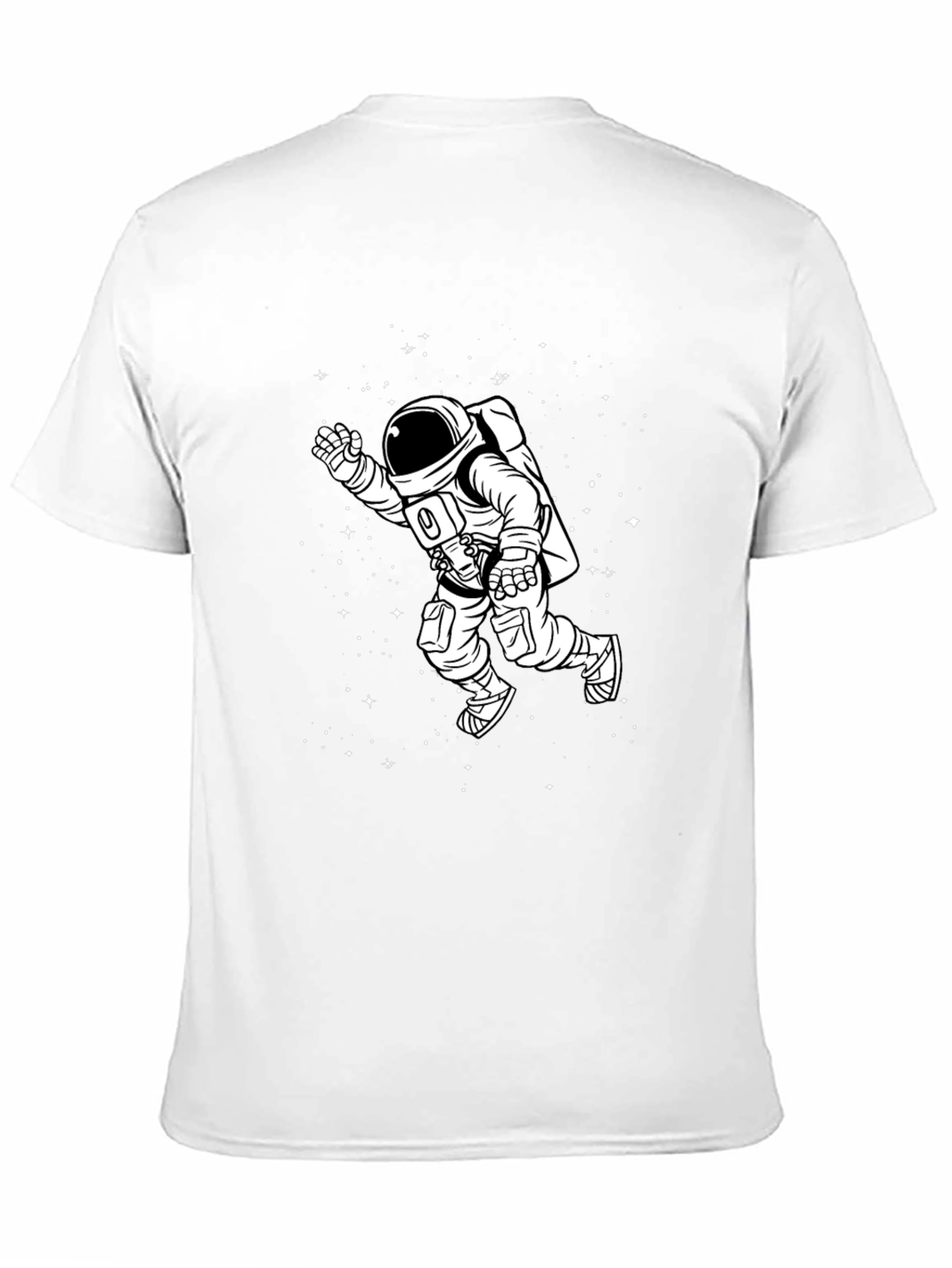 Black Astronaut Graphic Black T-Shirt view 11