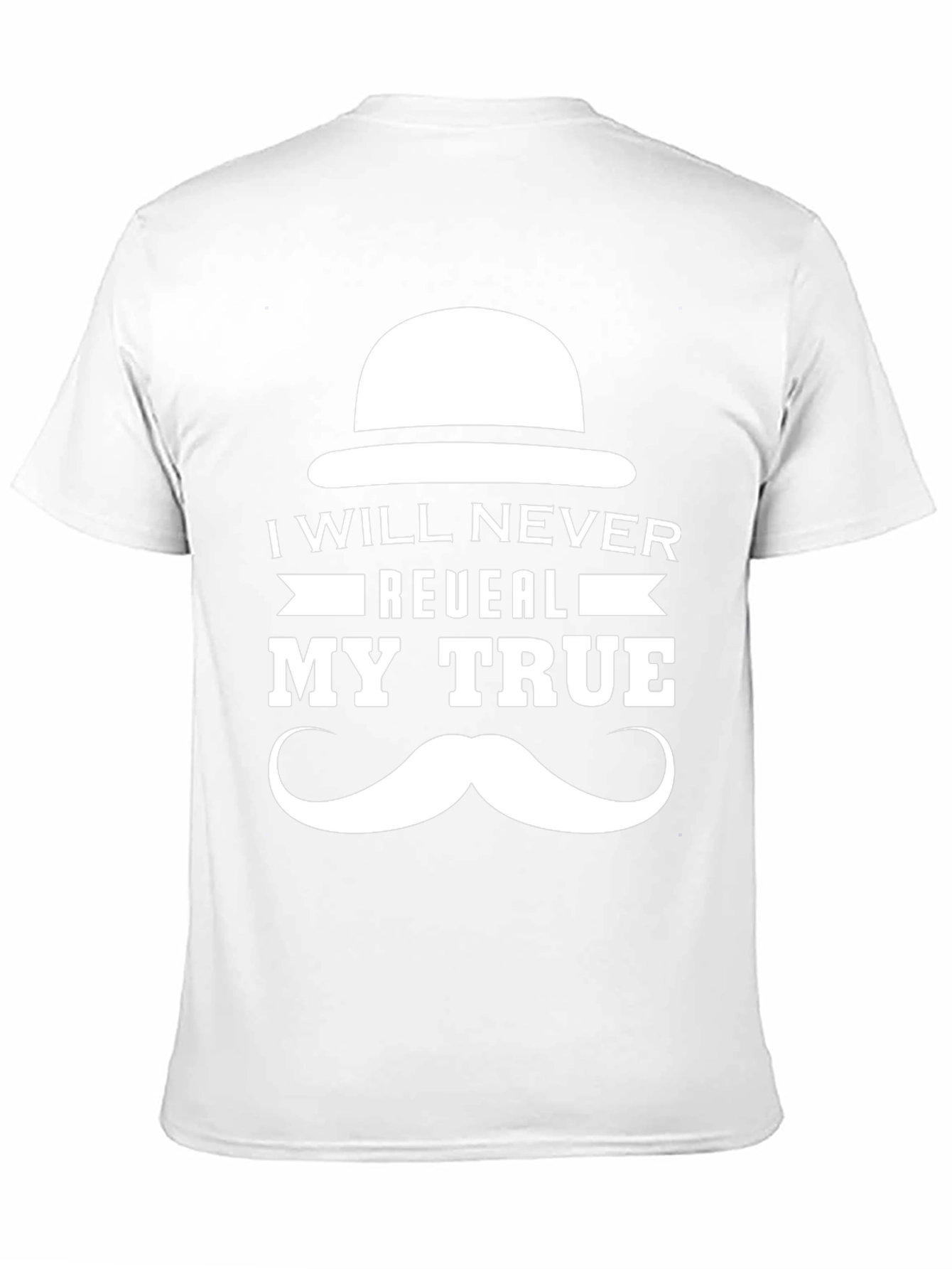 Black I Will Never Reveal My True Identity T-Shirt view 11