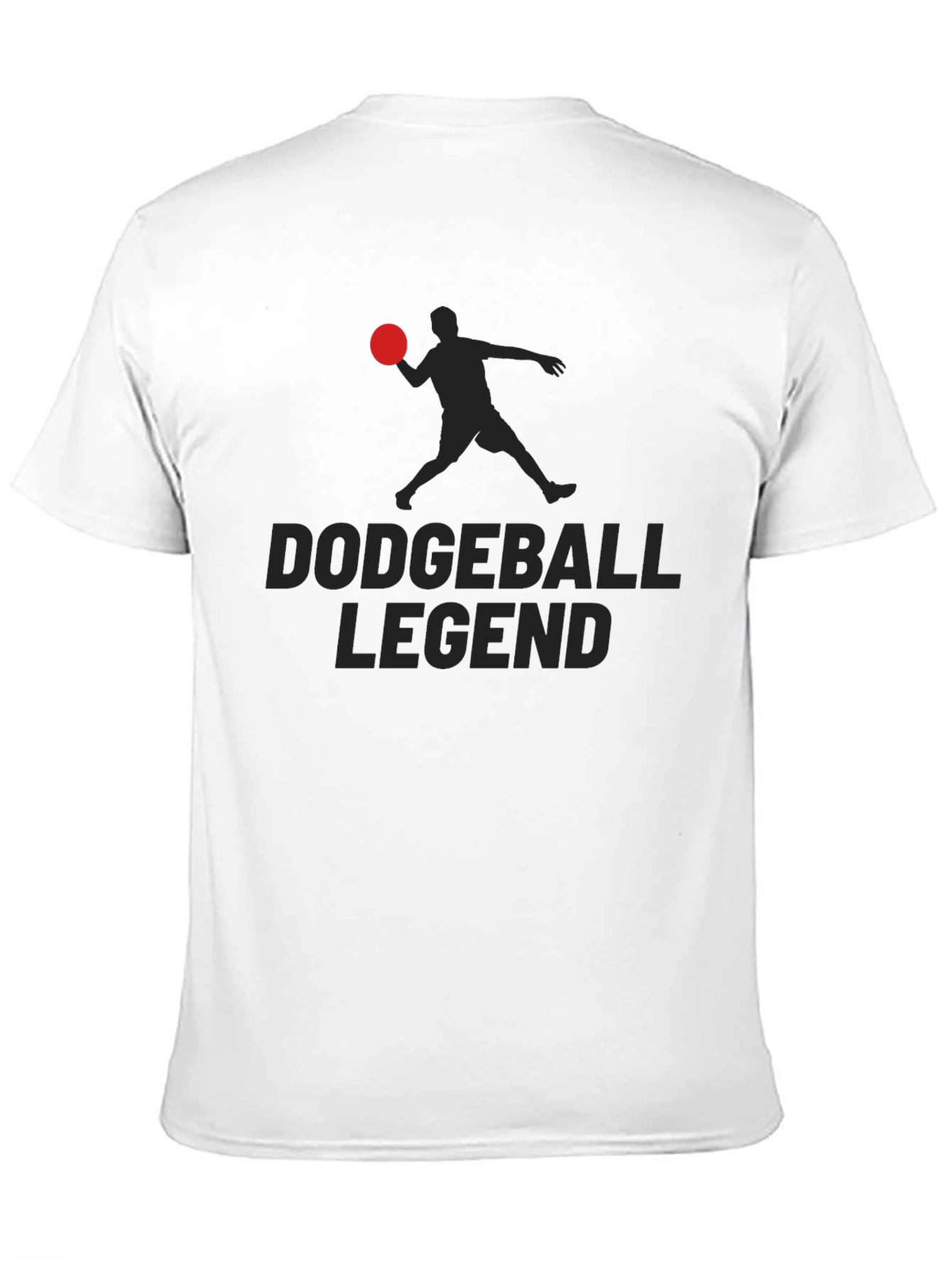 Black Dodgeball Legend Graphic Tee - Black Cotton T-Shirt view 11
