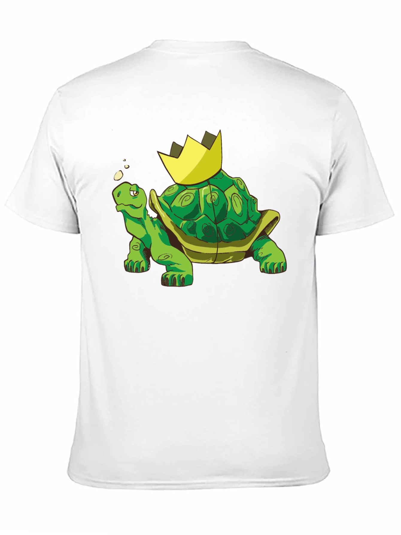 Black King Turtle T-Shirt - Cartoon Graphic Tee view 11