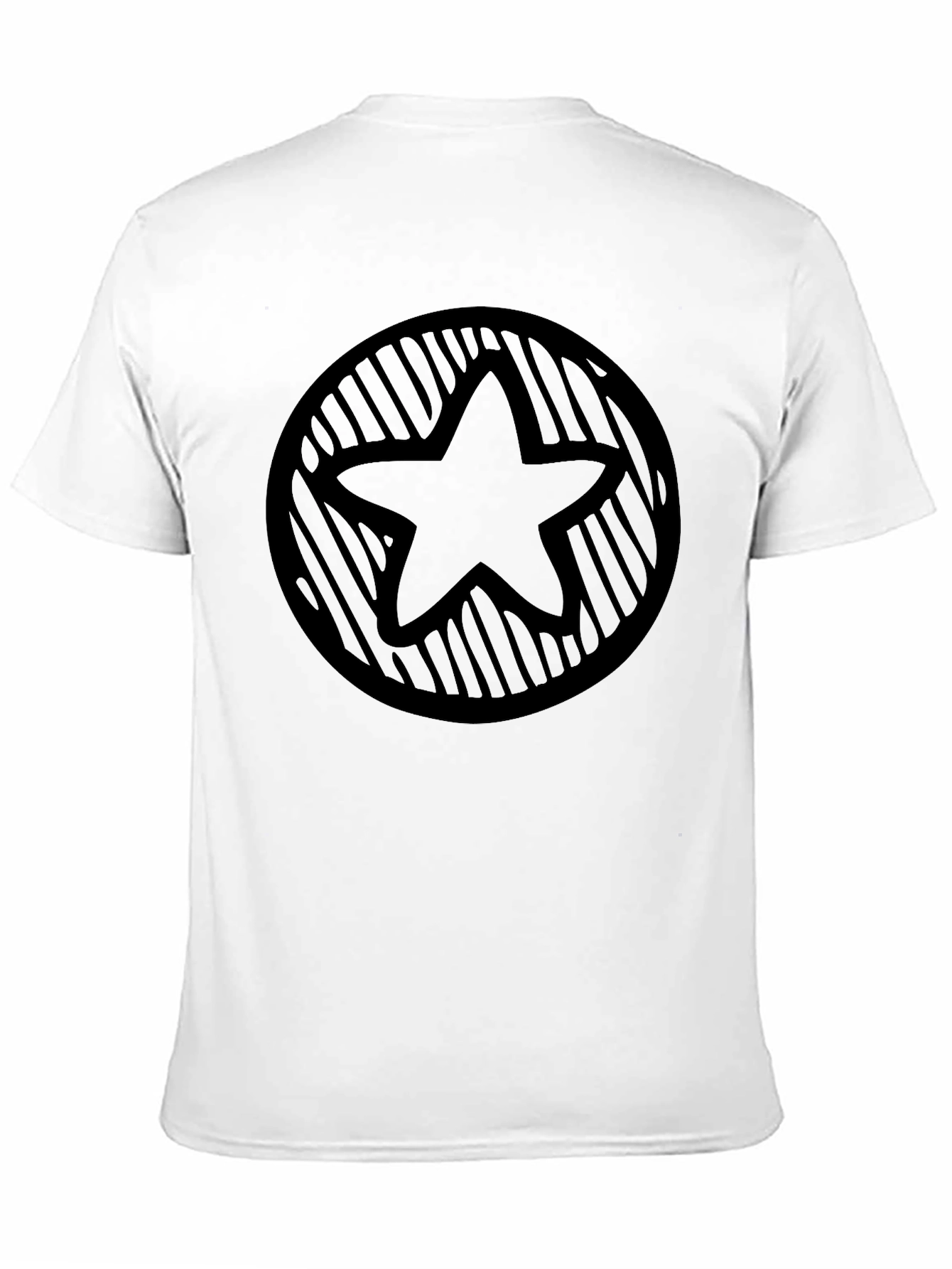 Black Star Circle Graphic Tee - Black Casual Style view 11