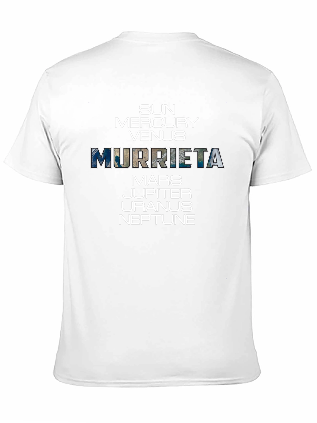 Black Murrieta Planets T-Shirt - Space Fan Gift view 11