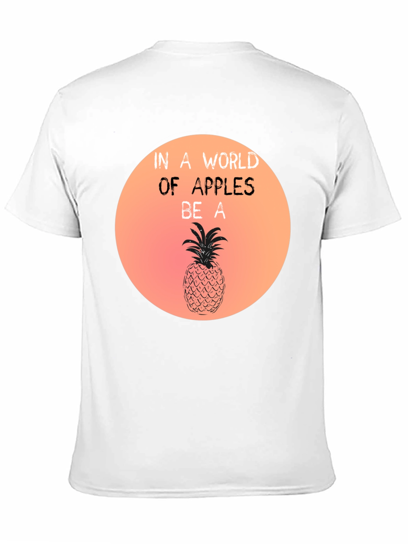 Black Be a Pineapple Graphic T-Shirt - Unique & Stylish Tee view 11