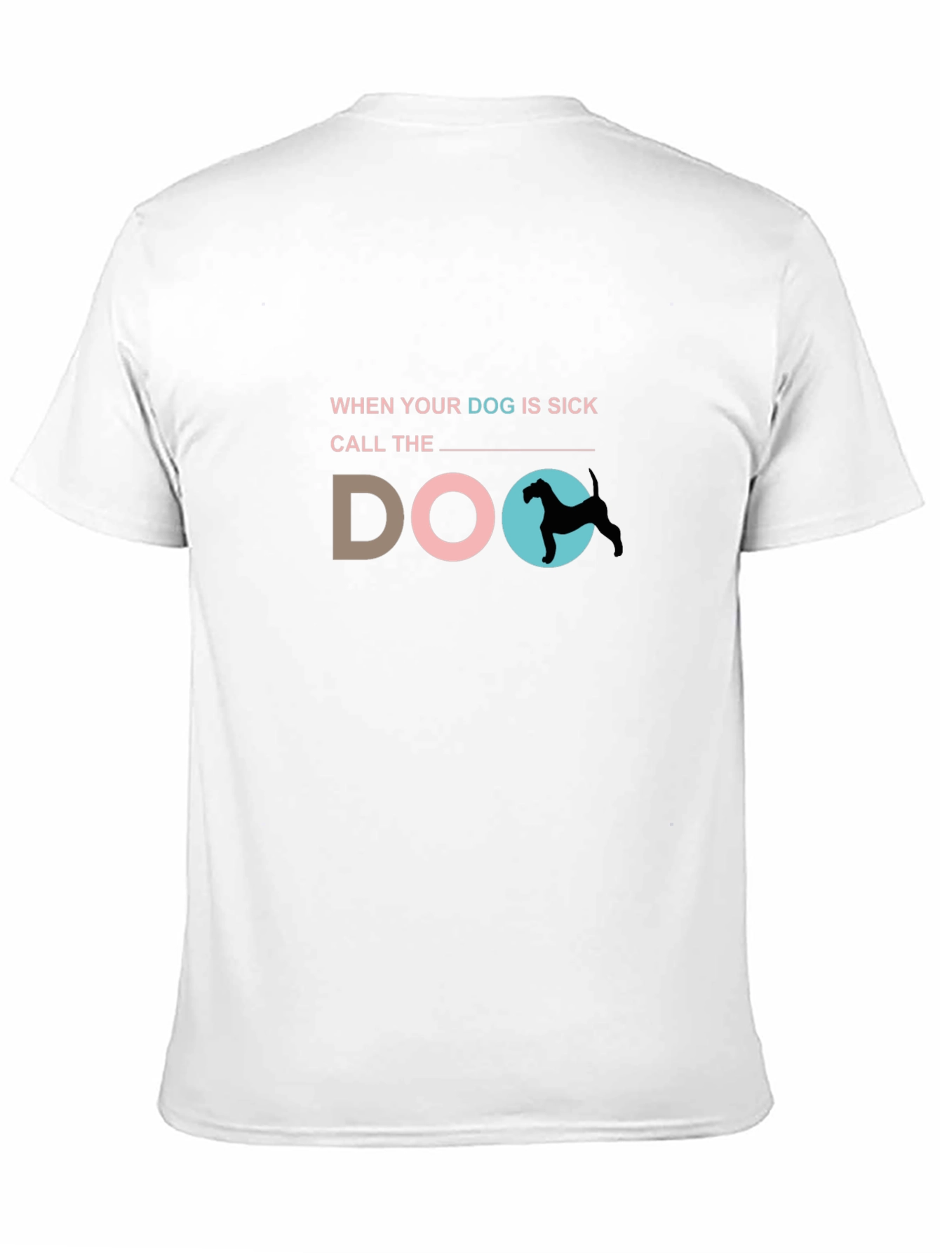 Black Funny Dog Vet T-Shirt - "Call the Doc" Graphic Tee view 11