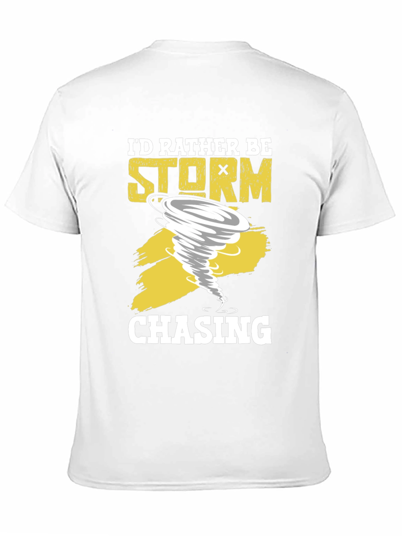 Black Storm Chaser T-Shirt - Tornado Graphic Novelty Tee view 11