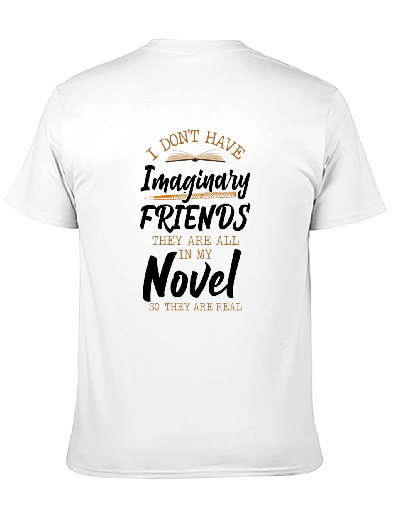 Black Writer's Novel Imaginary Friends T-Shirt view 11