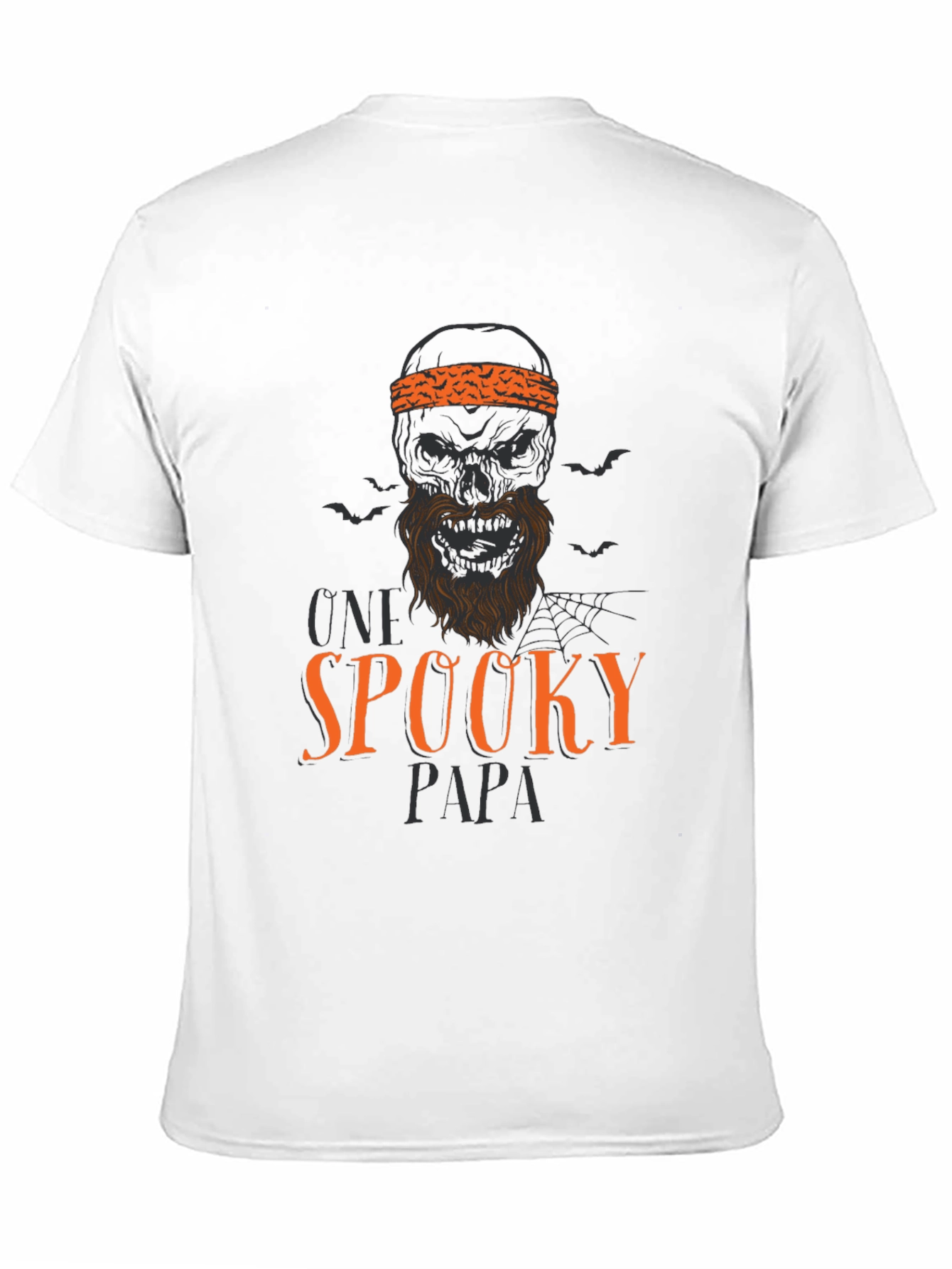Black Spooky Papa Halloween Graphic T-Shirt view 11