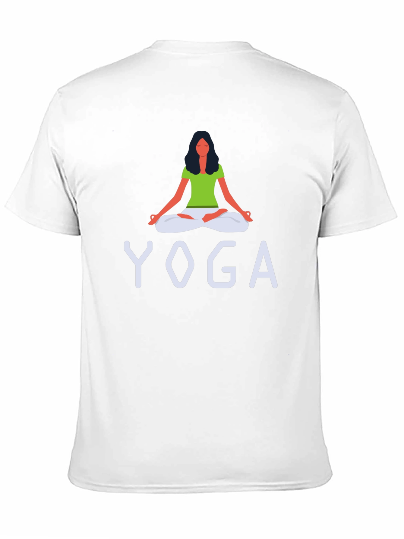 Black Yoga Graphic Print Crew Neck T-Shirt view 11