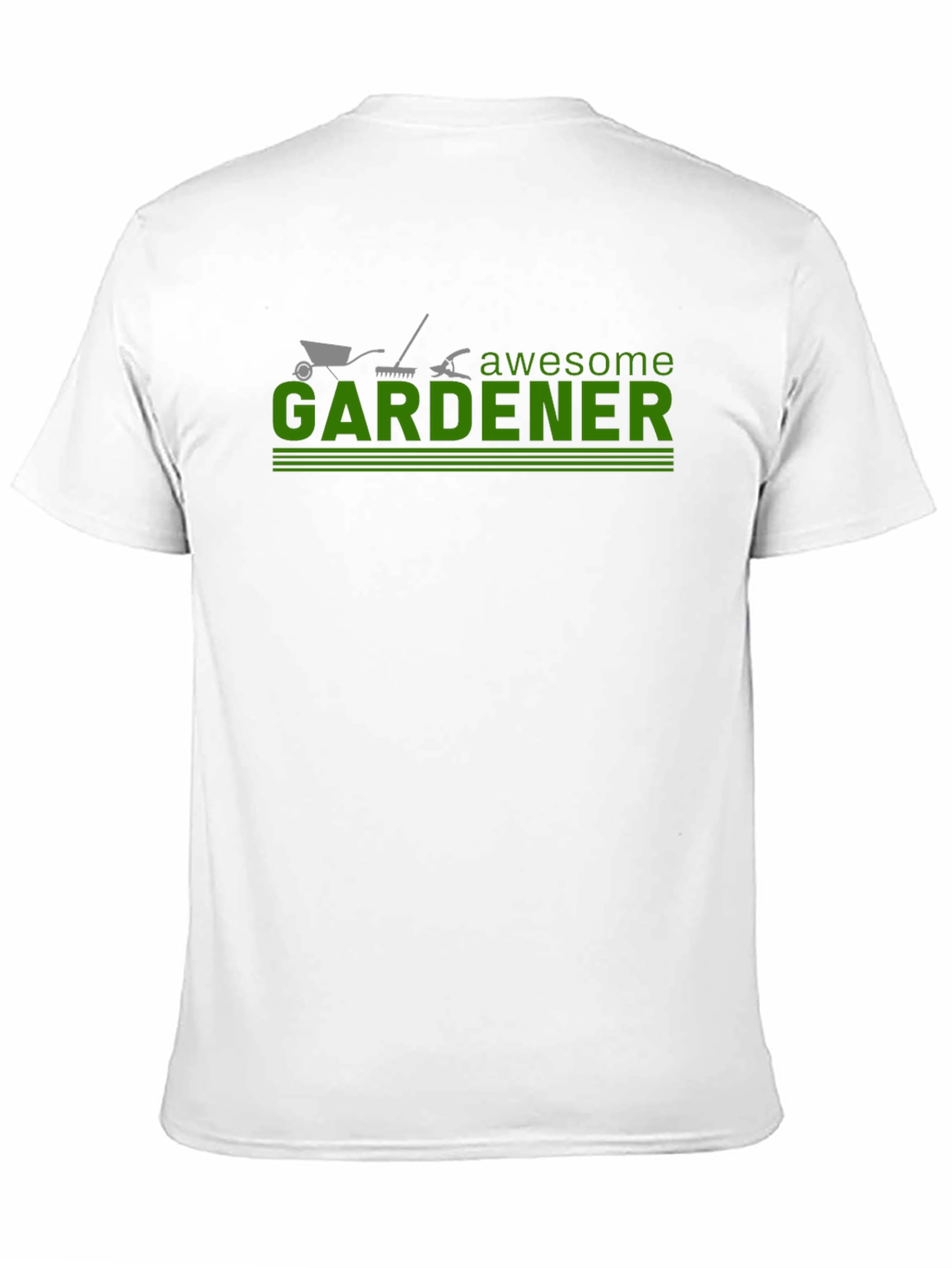 Black Awesome Gardener T-Shirt - Gardening Tool Design view 11