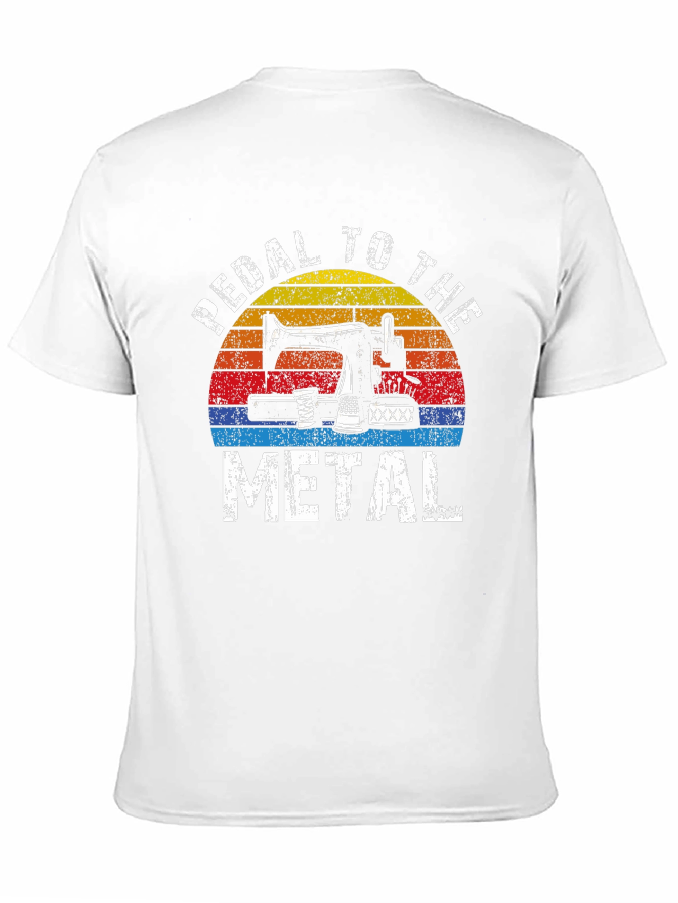 Black Pedal to the Metal Sewing T-Shirt view 11