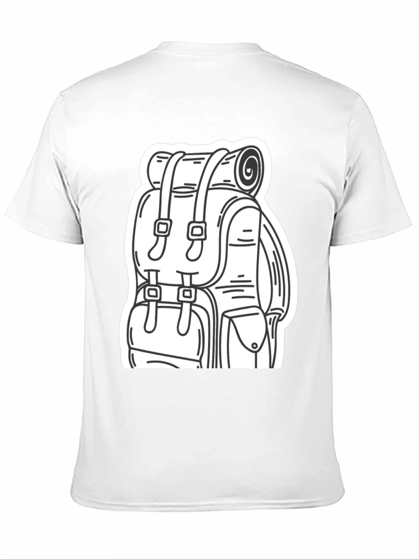 Black Backpack Graphic Tee - Adventure Ready view 11