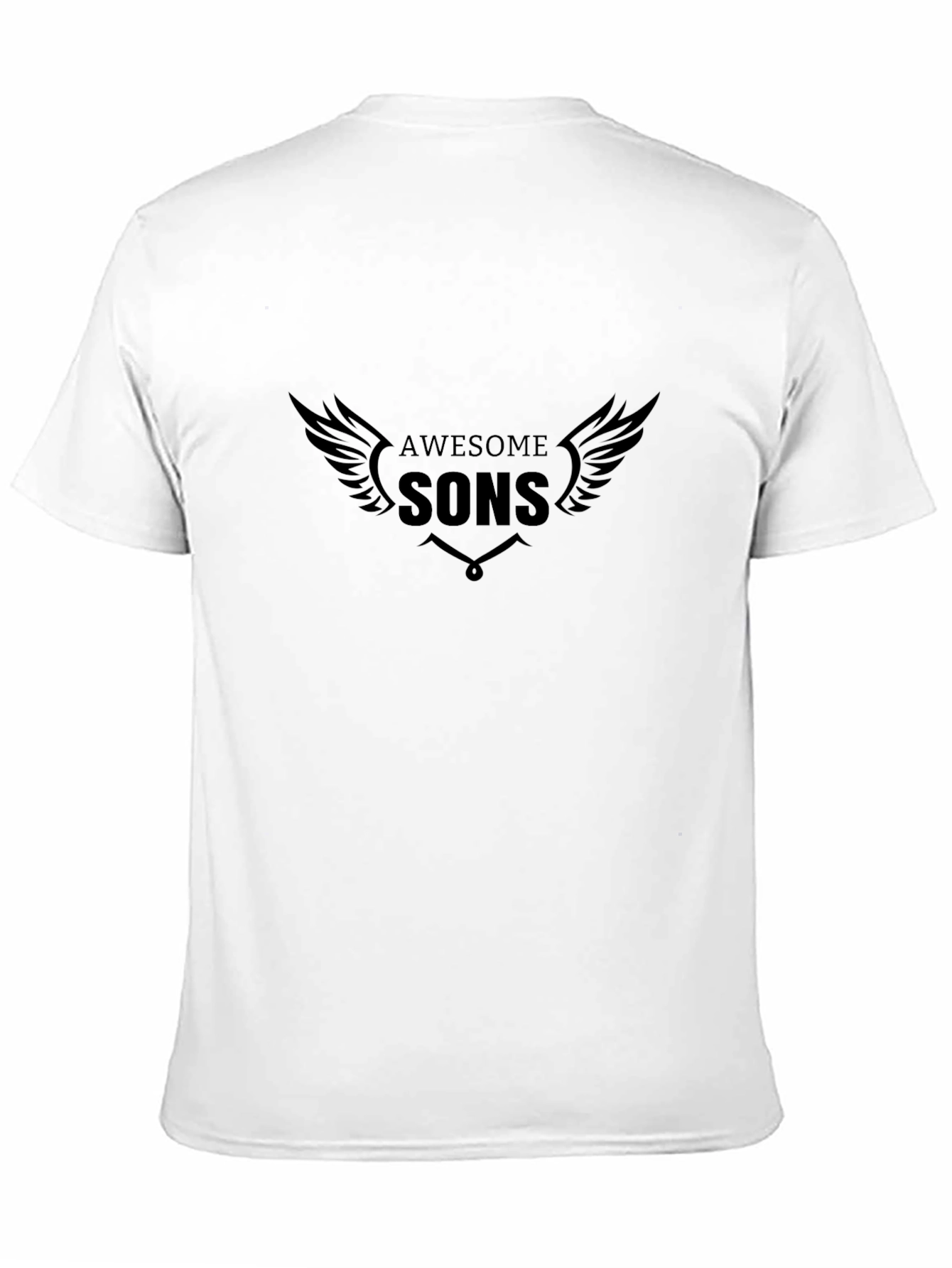 Black Awesome Sons Graphic Tee - Black Cotton Shirt view 11