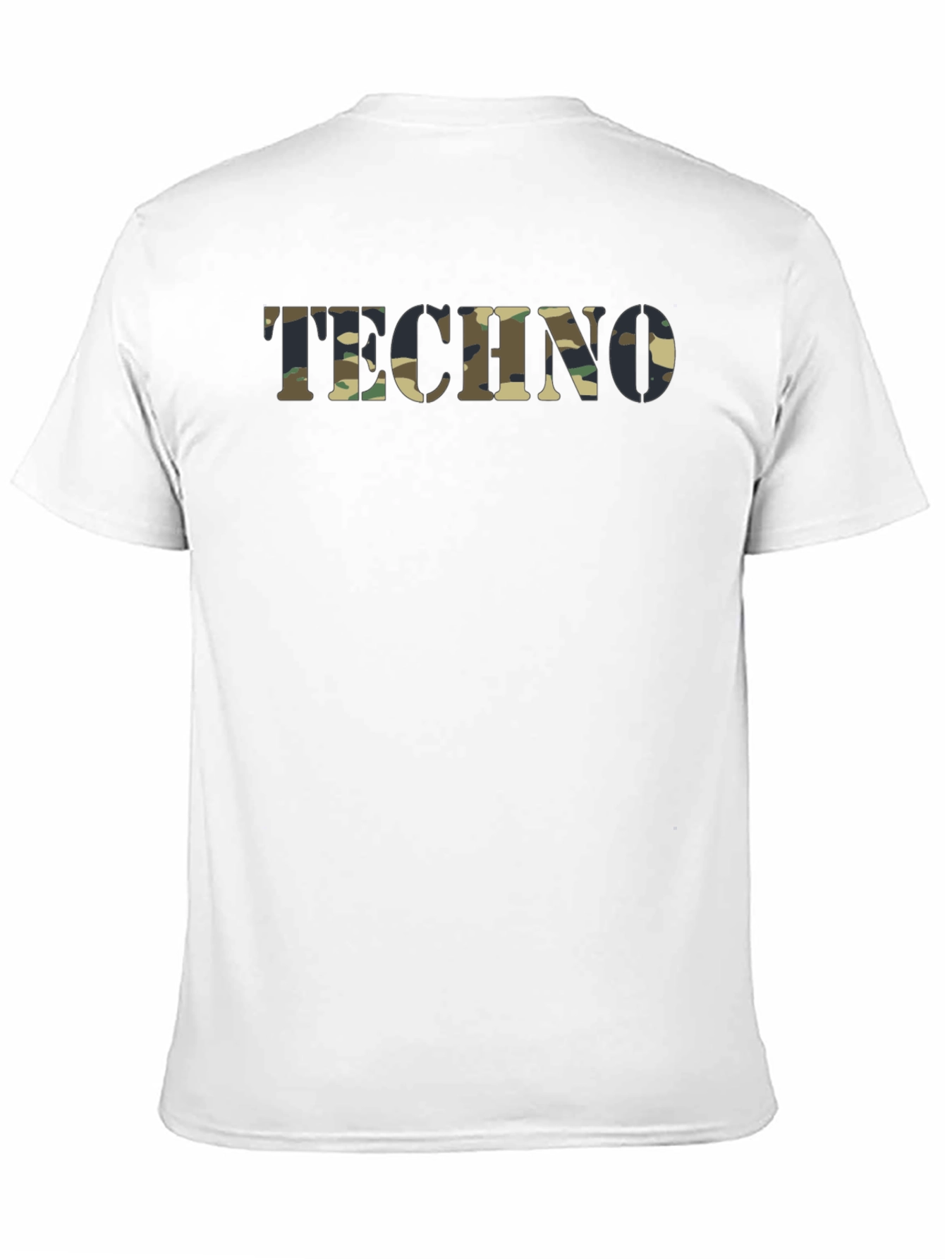 Black Camo Techno T-Shirt - Black Short Sleeve Tee view 11