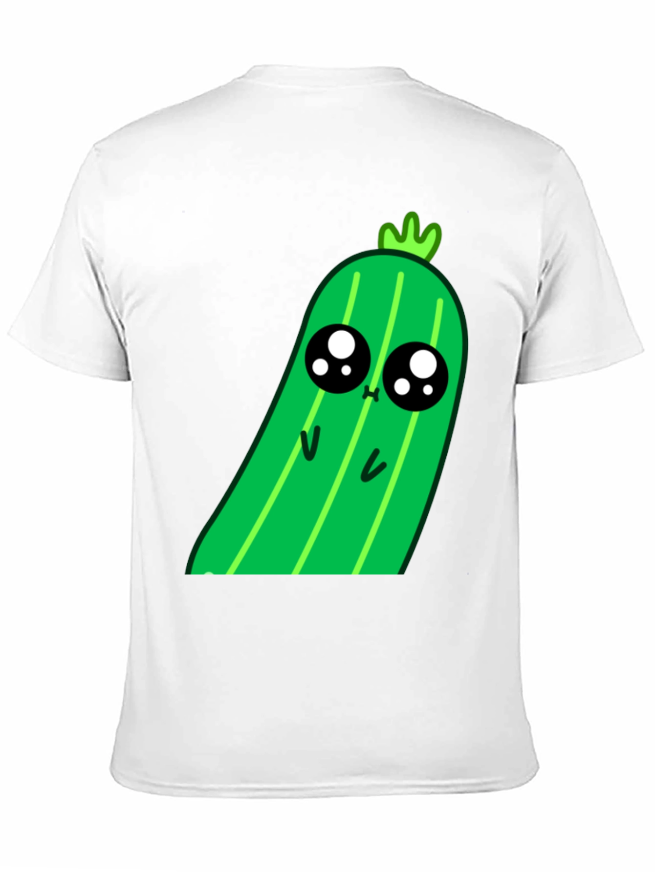 Black Kawaii Pickle Graphic Tee - Cute Food Shirt view 11