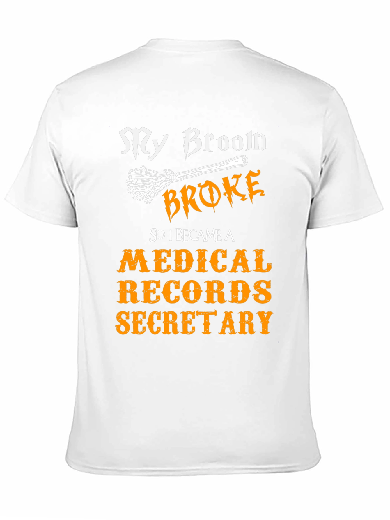 Black Medical Records Secretary Halloween T-Shirt view 11