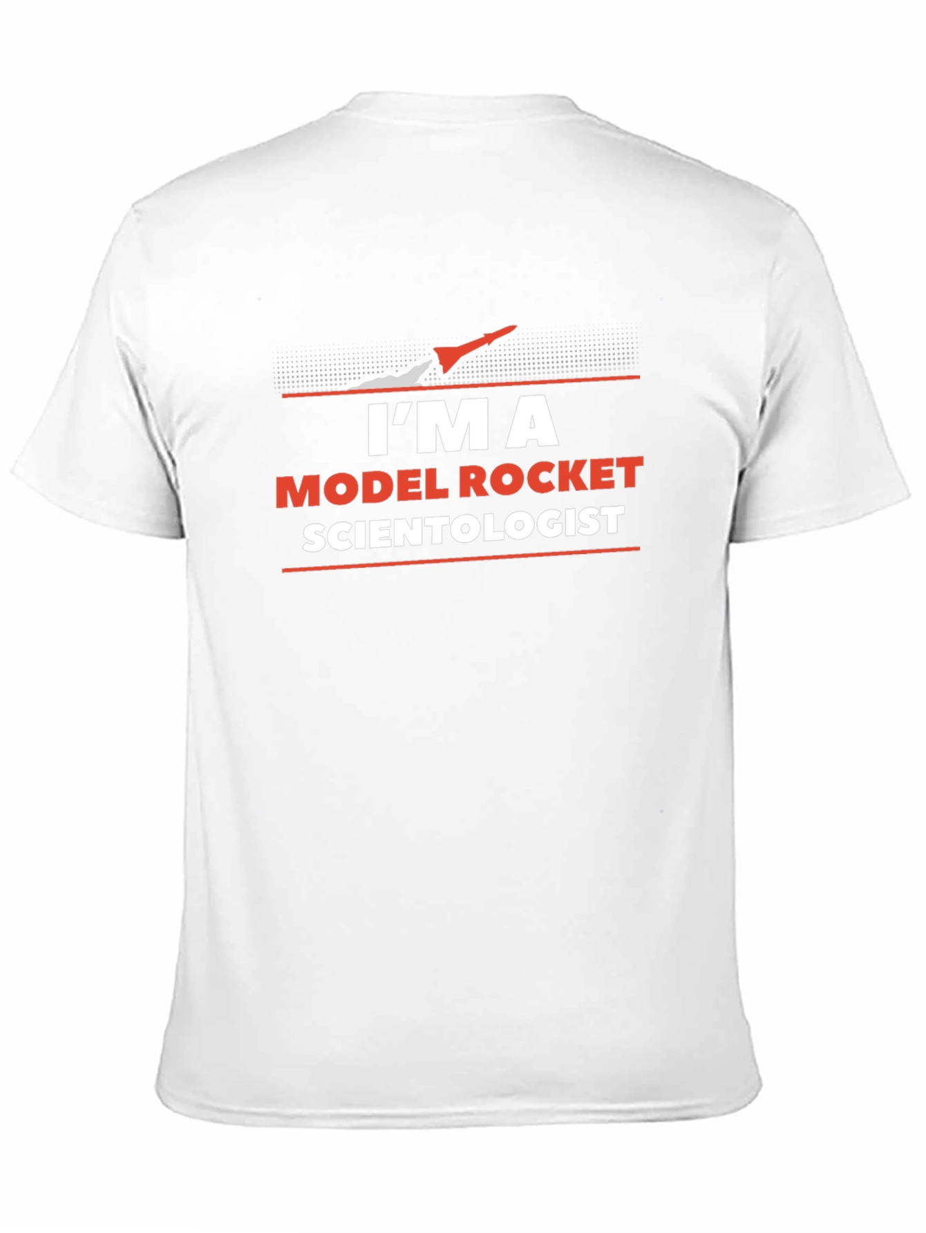 Black I'm a Model Rocket Scientist Black T-Shirt view 11