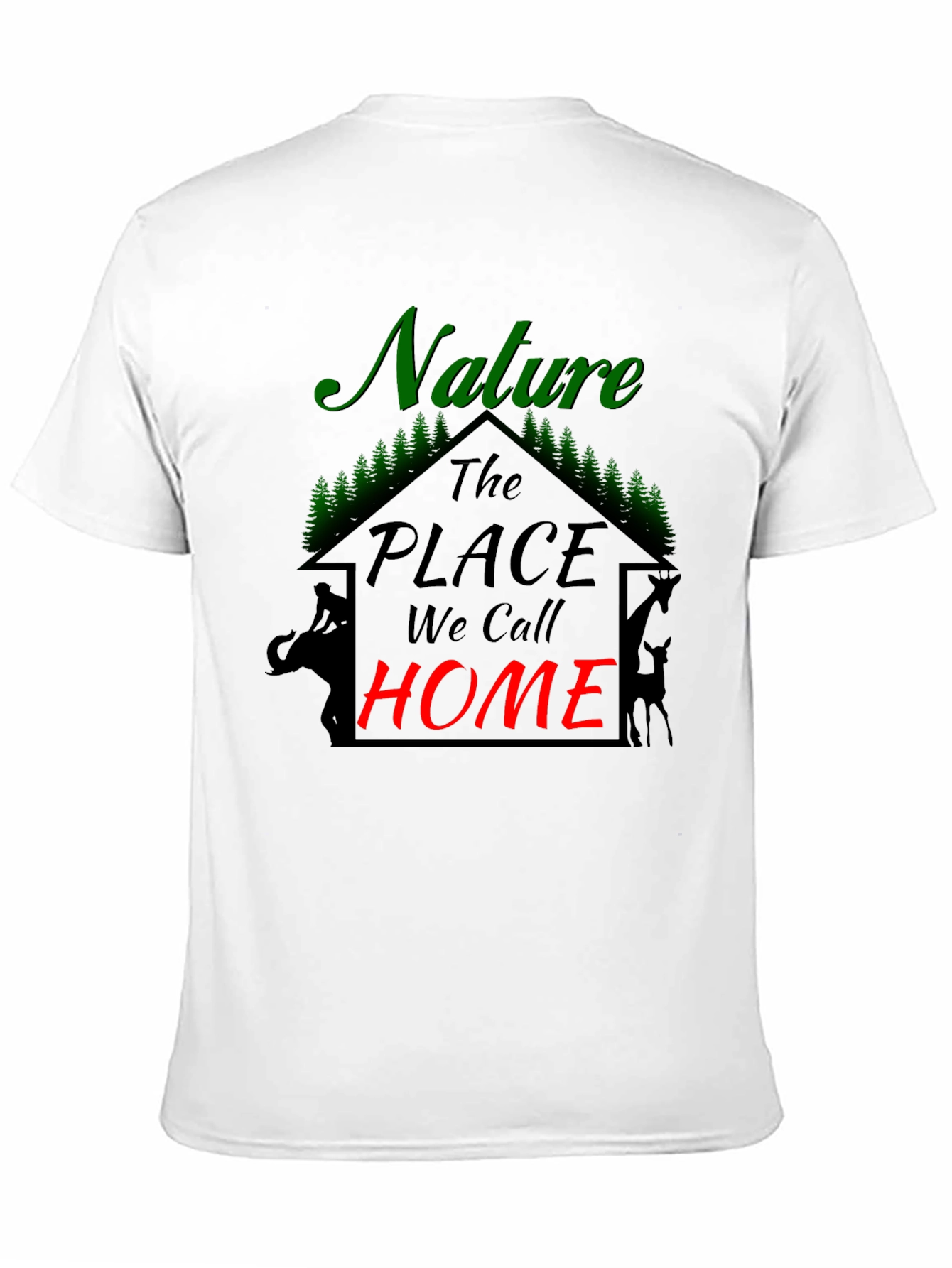 Black Nature Is Home Black Tee view 11