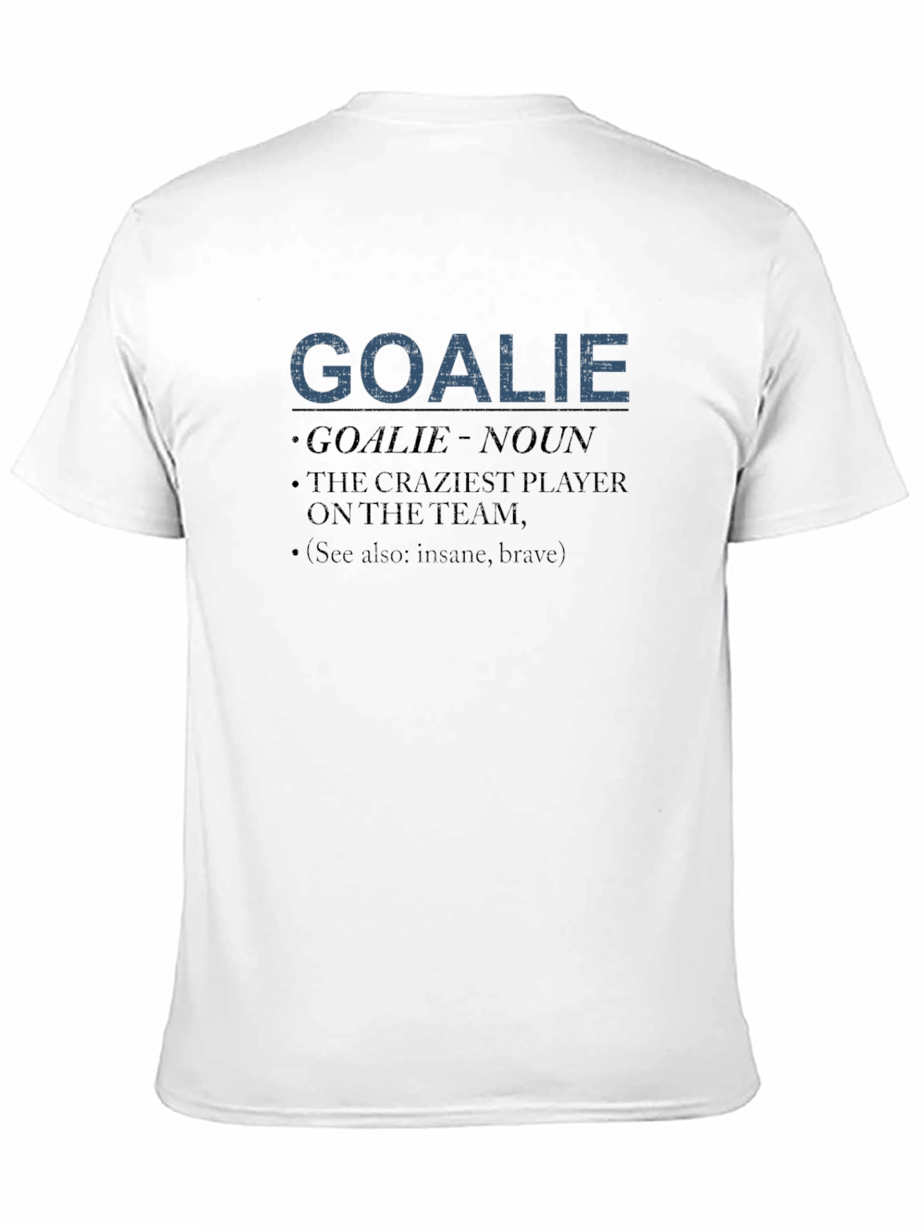 Black Goalie Definition Graphic Tee - Hockey Fan Apparel view 11