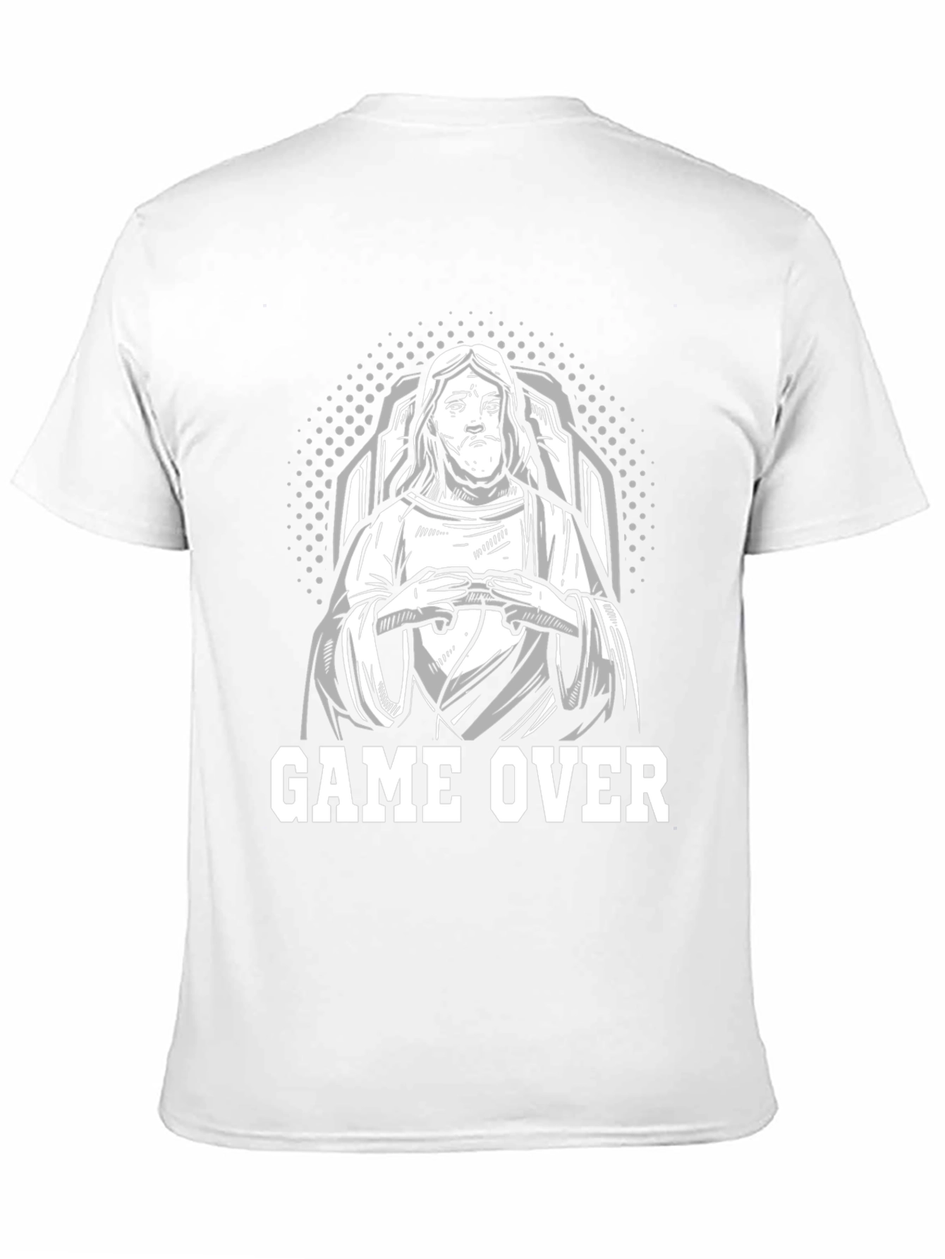 Black Game Over Jesus T-Shirt view 11
