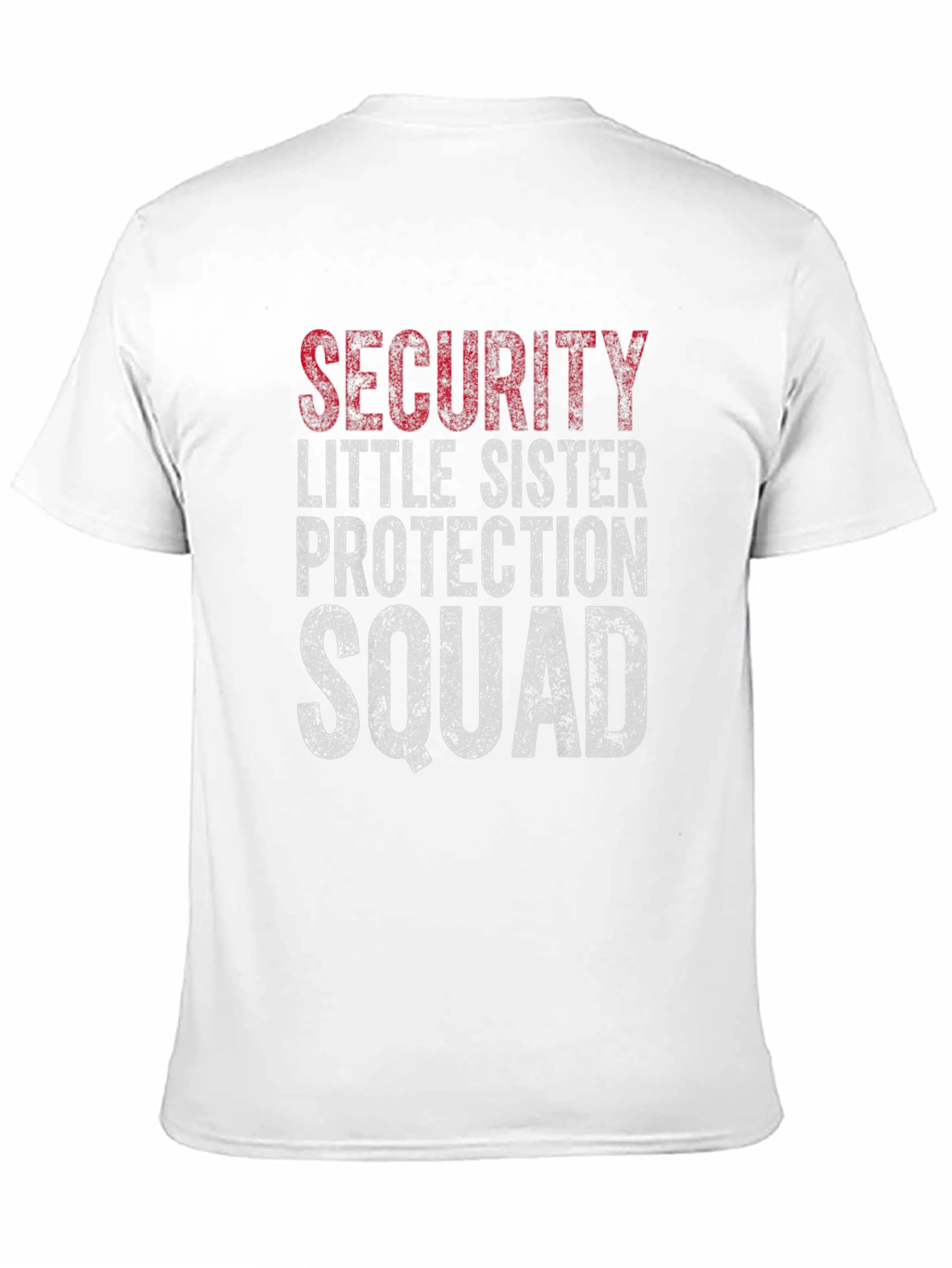 Black Security Little Sister Squad Tee view 11