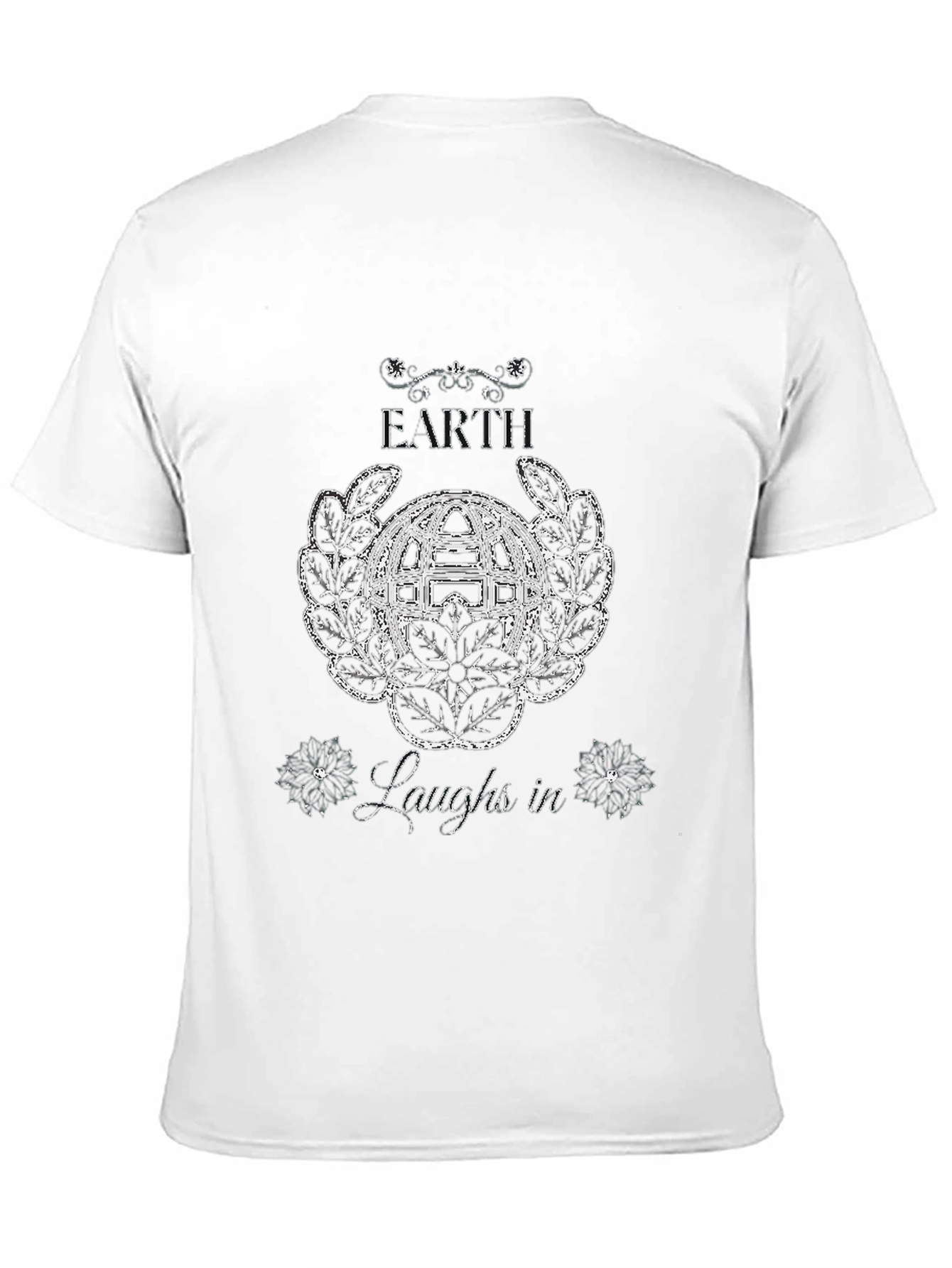 Black Earth Laughs In T-Shirt - Unique Graphic Tee view 11