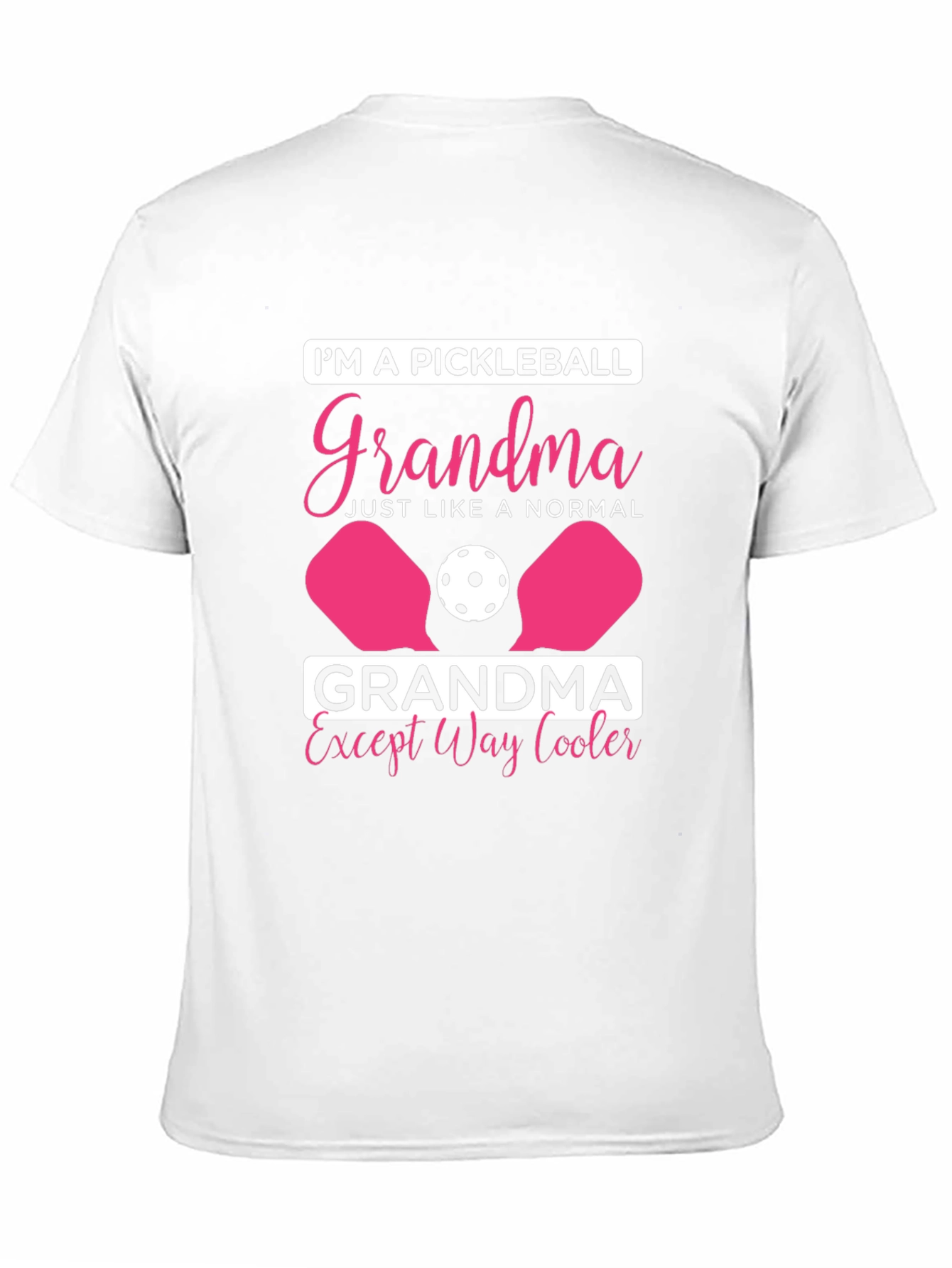 Black Pickleball Grandma T-Shirt - Cool Grandma Tee view 11