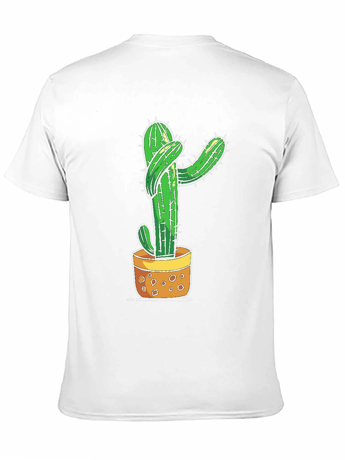 Black Cactus Hug Graphic T-Shirt - Unisex view 11