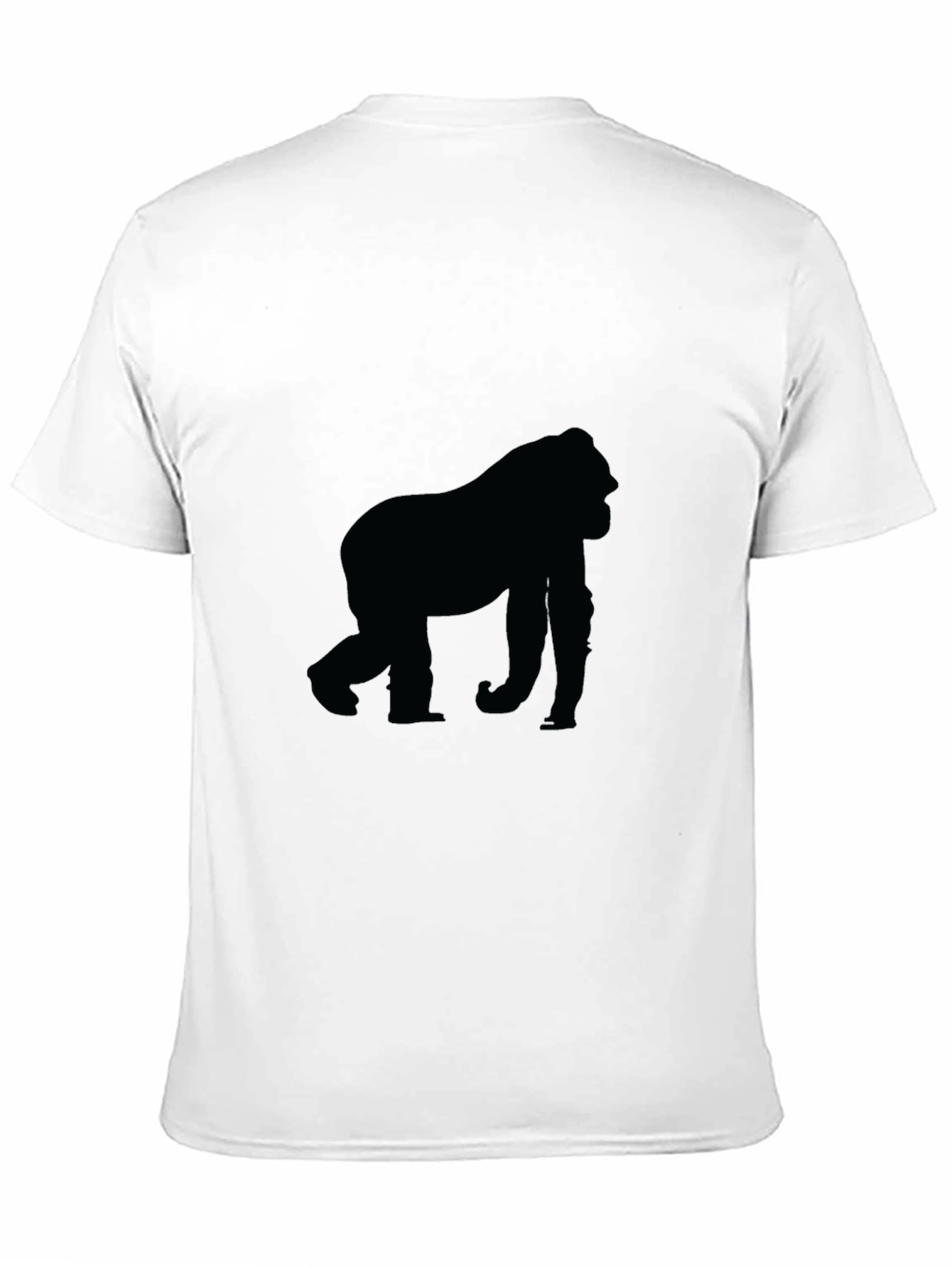 Black Black Gorilla Silhouette T-Shirt view 11