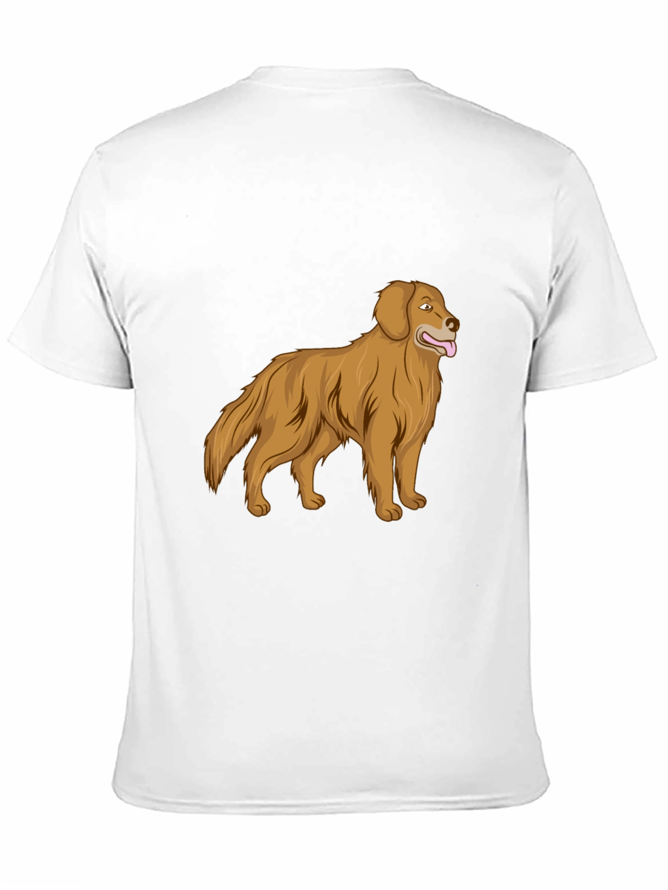 Black Golden Retriever Graphic Print T-Shirt view 11